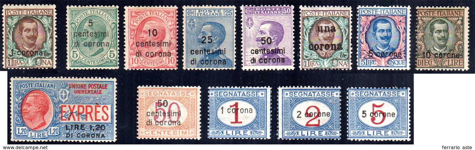 DALMAZIA 1919/22 - L'emissione Completa Con Servizi, Senza L'espresso E1 (1,2/8,E2,T1/4), Gomma Orig... - Andere & Zonder Classificatie