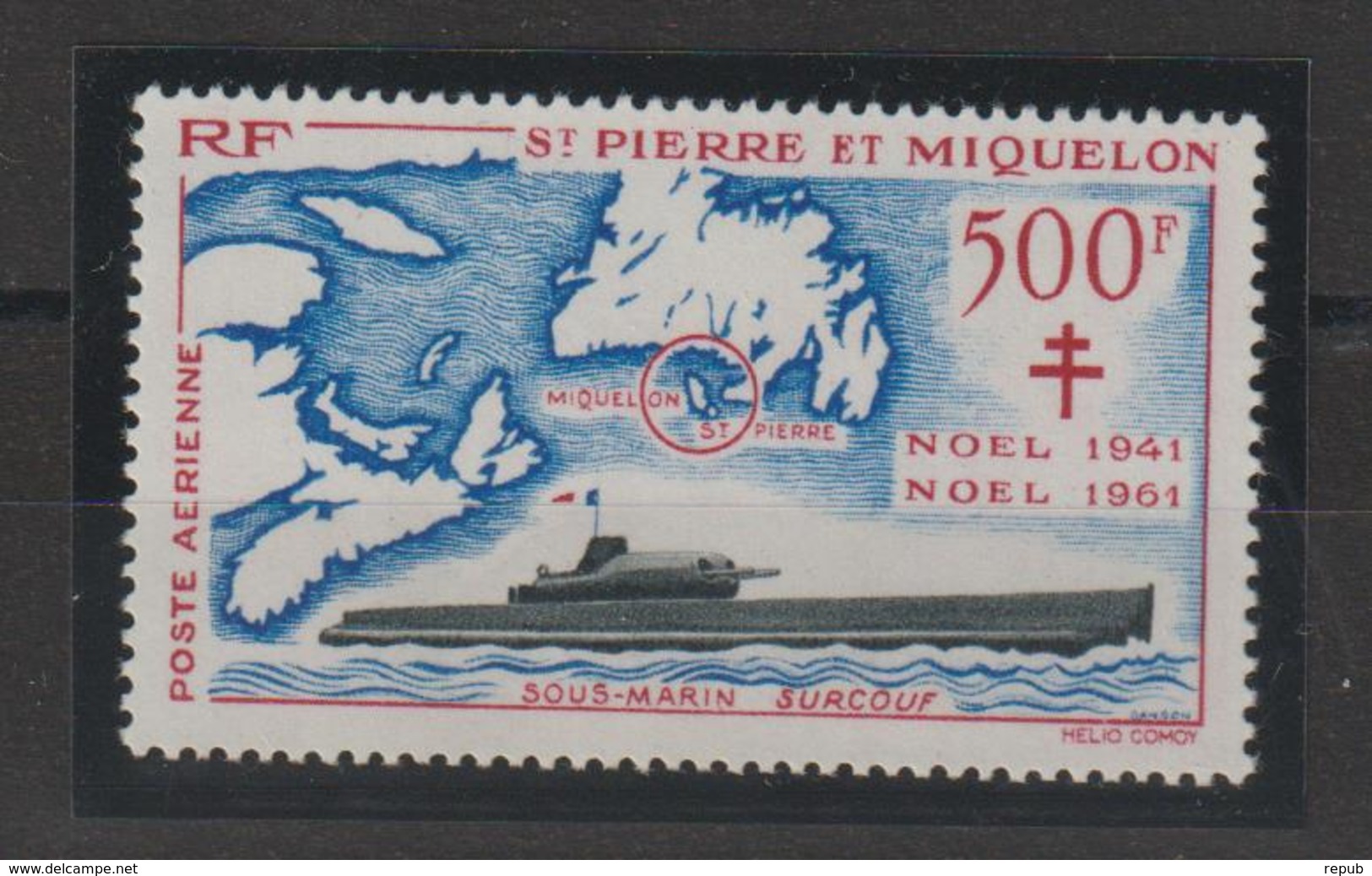 Saint Pierre Et Miquelon 1962 Anniversaire Ralliement PA 28 Neuf ** MNH - Unused Stamps