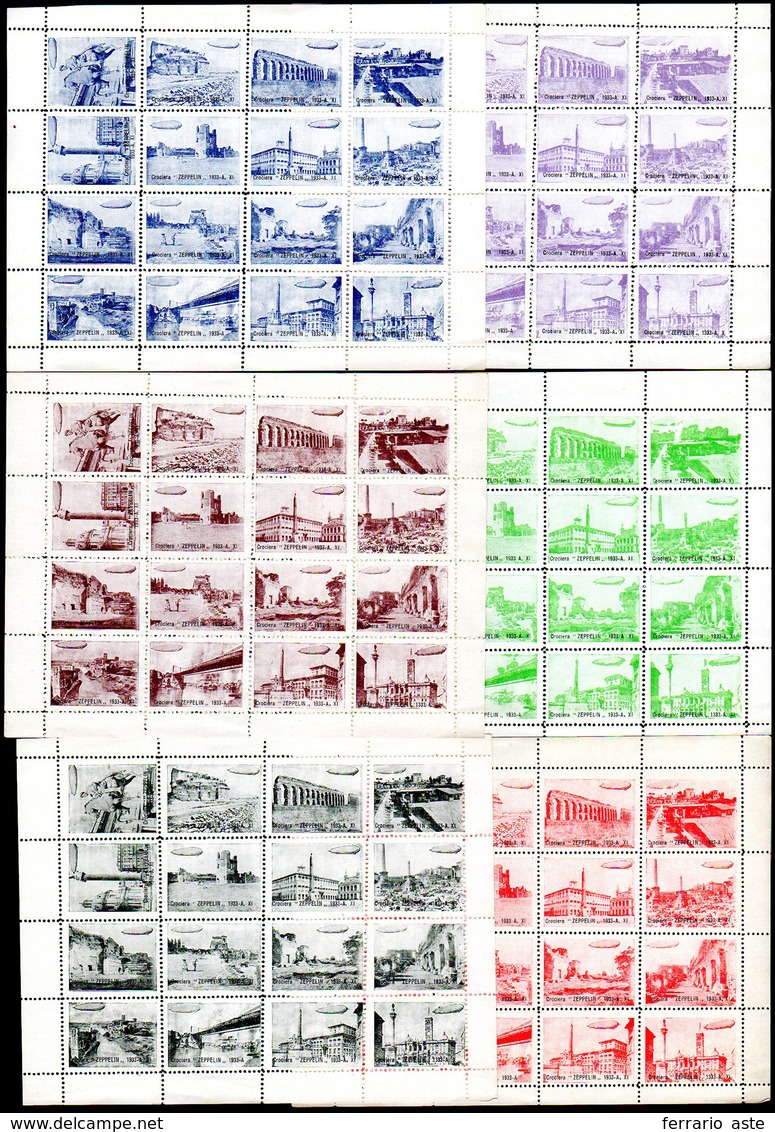 ERINNOFILI 1933 - Libretto Contenente Sei Foglietti In Colori Diversi Delle Sedici Vignette Per La C... - Otros & Sin Clasificación