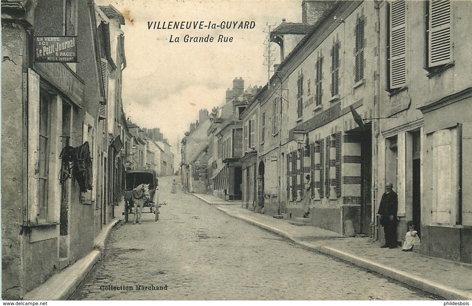 YONNE  VILLENEUVE LA GUYARD   La Grande Rue - Villeneuve-la-Guyard