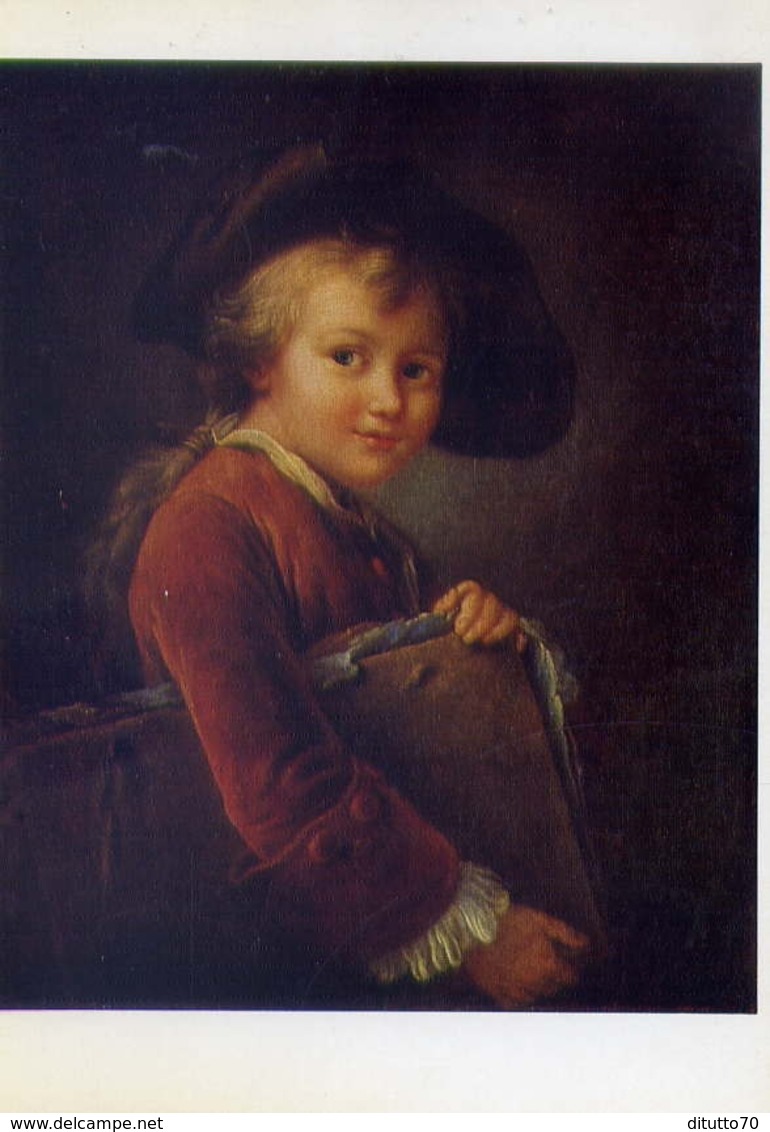 Francois Hubert Drouais - 1727-1775 - The Young Student - Musee Du Lovre - Formato Grande Non Viaggiata – E 14 - Musei