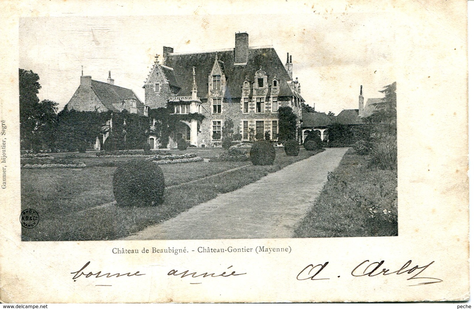 N°76960 -cpa Château De Beaubignè -château Gontier- - Otros & Sin Clasificación