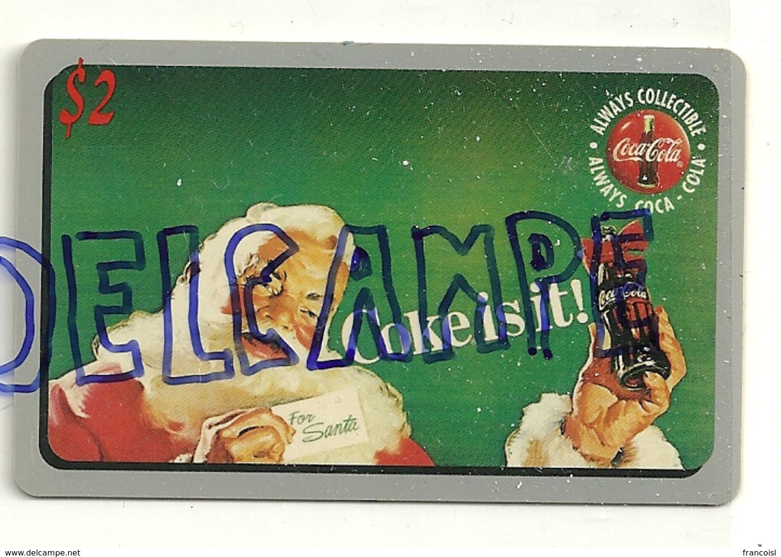 Télécarte Drink Coca-Cola. Noël - Noel