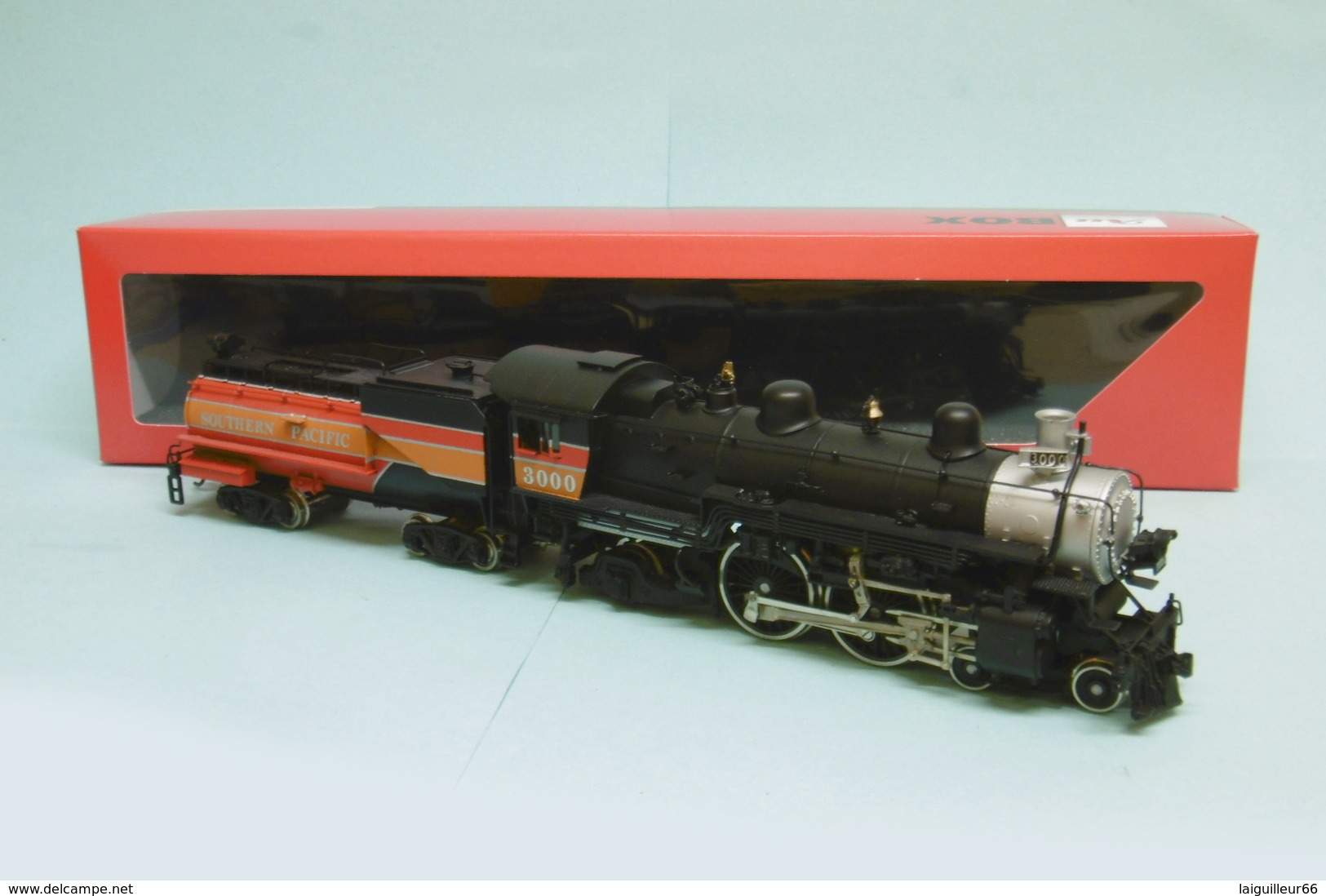 Westside / Mizuno - VAPEUR US 4-4-2 A6 N°3000 SOUTHERN PACIFIC Laiton Brass HO 1/87 - Locomotieven
