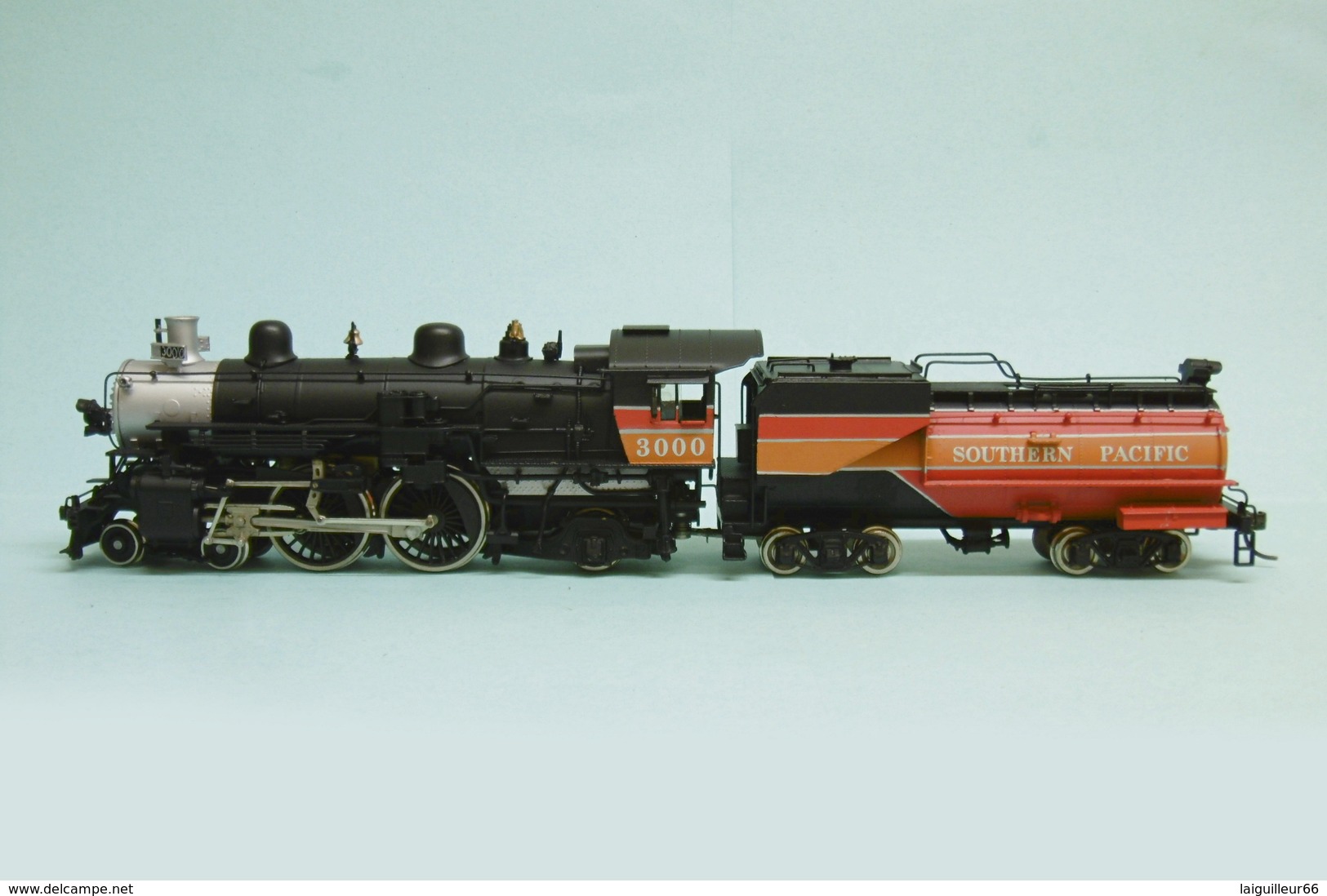 Westside / Mizuno - VAPEUR US 4-4-2 A6 N°3000 SOUTHERN PACIFIC Laiton Brass HO 1/87 - Locomotieven