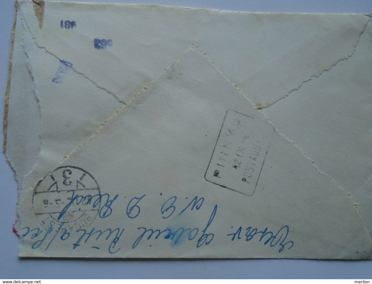 ZA238.5 Austria Cover  -cancel RUST (über Eisenstadt/ Kismarton) + Wien Cancel 1942   To PINNYE  Hungary - OKW Wien Open - Briefe U. Dokumente