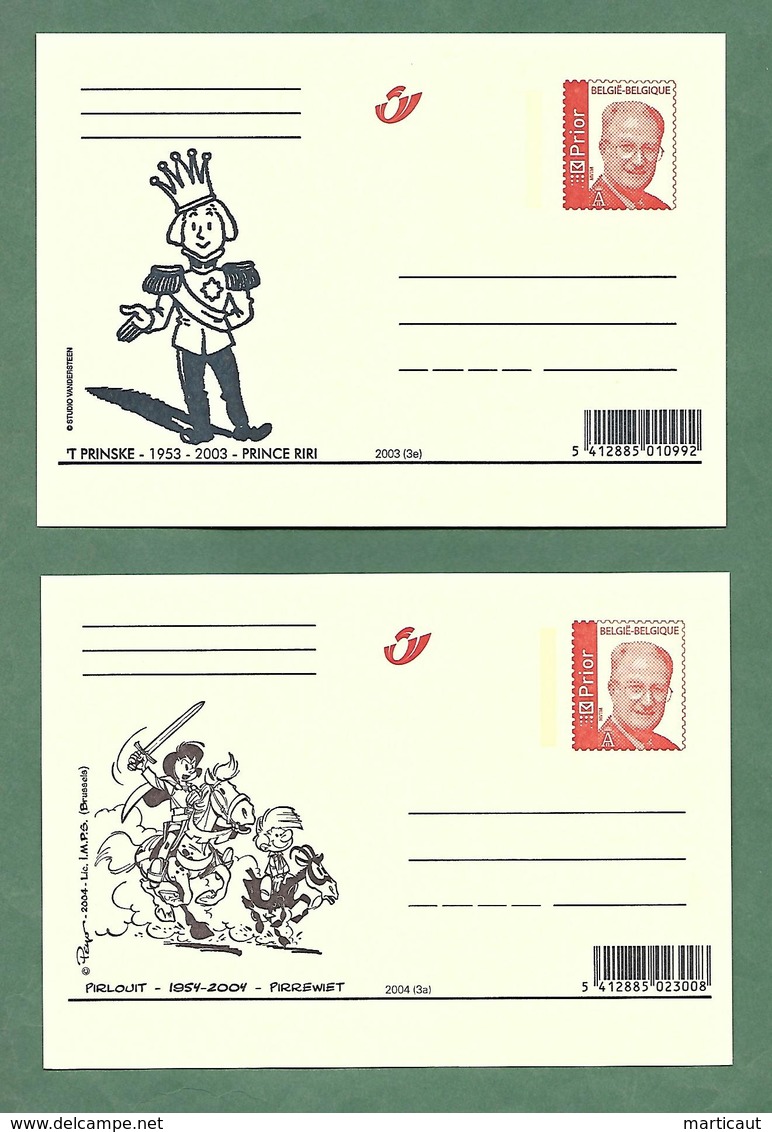 2 Cartes - Année 2003 - Geïllustreerde Briefkaarten (1971-2014) [BK]