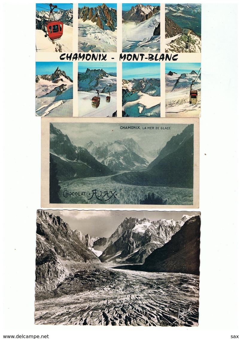 1948-714  43cp env de chamonix: mont blanc-mer de glace-montenvers etc la vente sera retirée  le 14-12