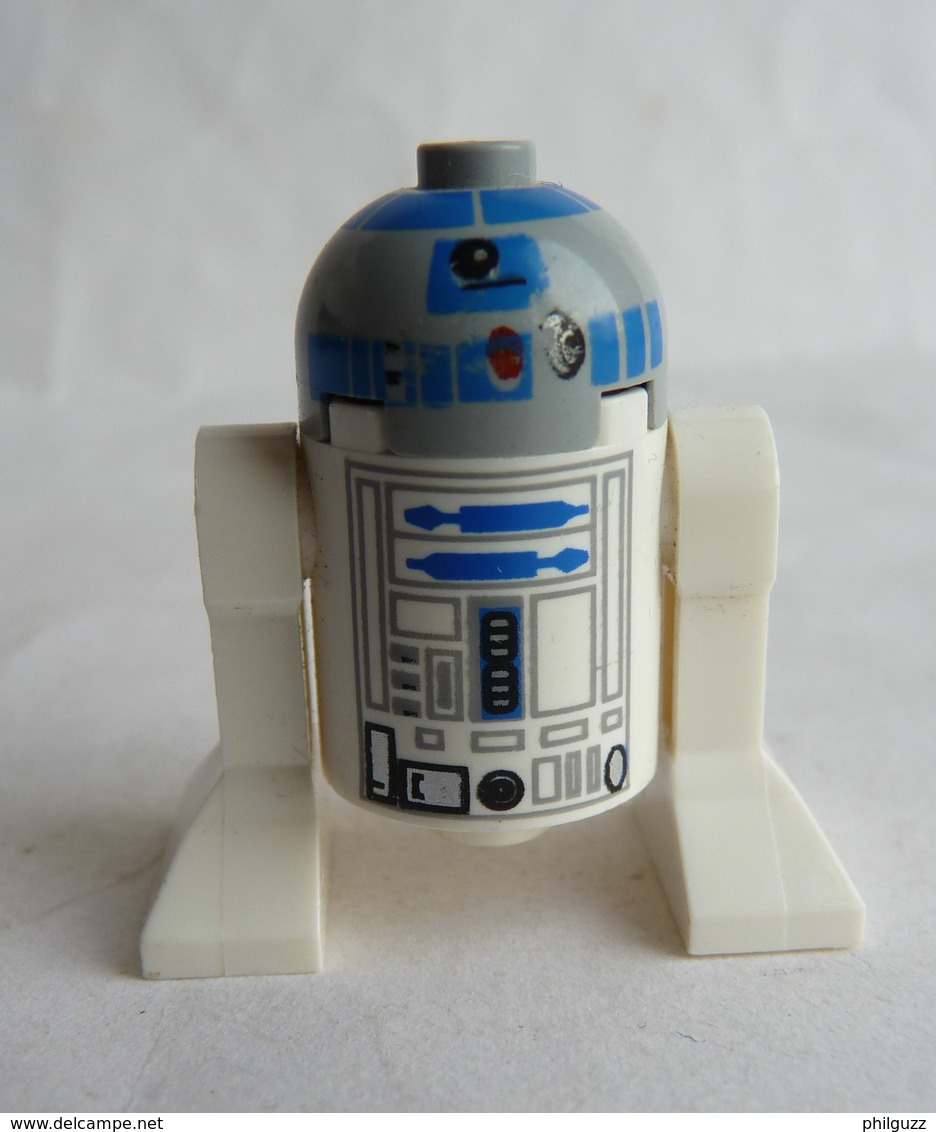 FIGURINE LEGO STAR WARS -  R2-D2 LIGHT BLUISH GREY HEAD  - MINI FIGURE 2008 à 2013 Légo - Figurines