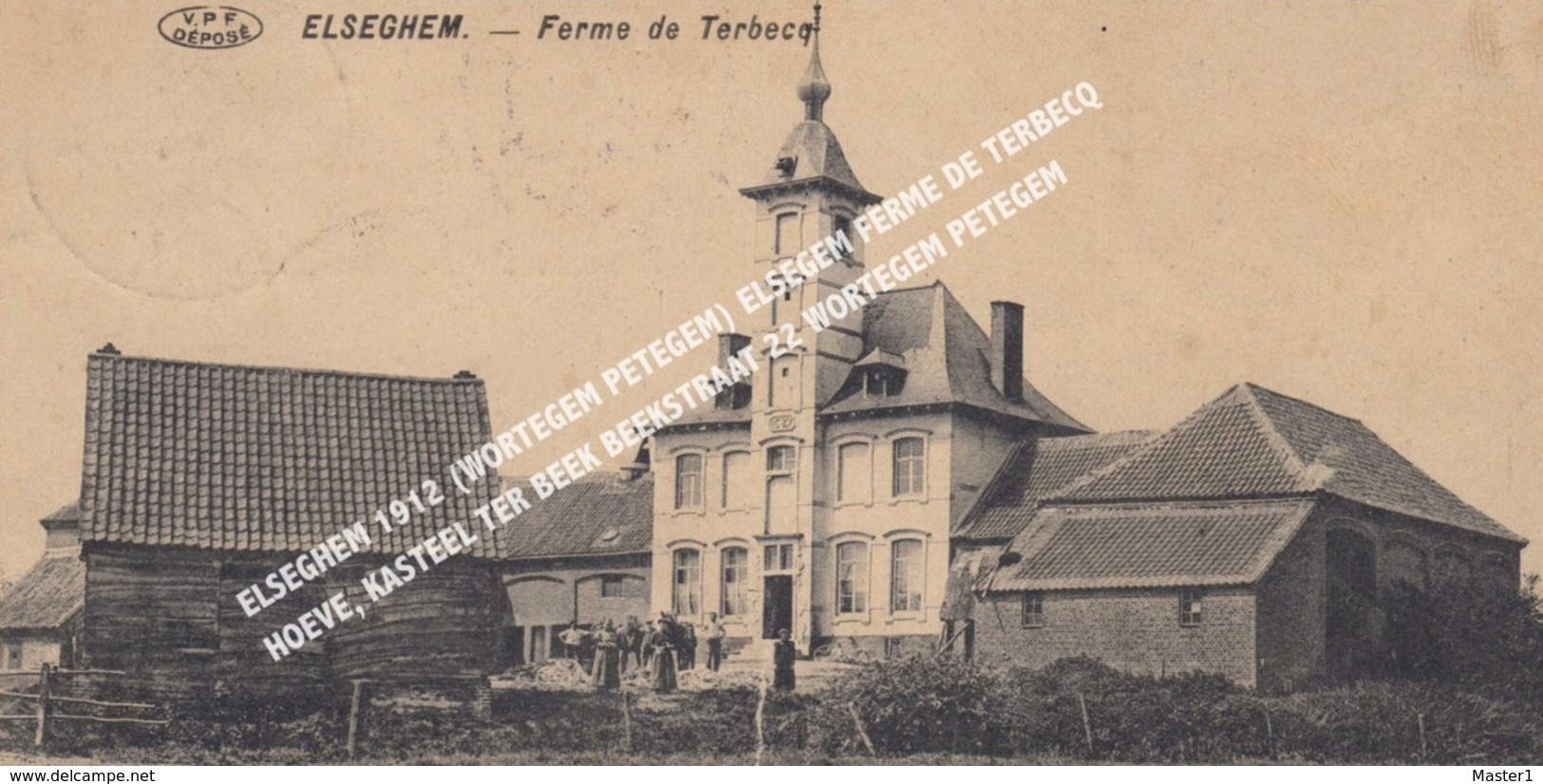 ELSEGHEM 1912 (WORTEGEM PETEGEM) ELSEGEM FERME DE TERBECQ HOEVE, KASTEEL TER BEEK BEEKSTRAAT 22 WORTEGEM PETEGEM (Plooi) - Wortegem-Petegem