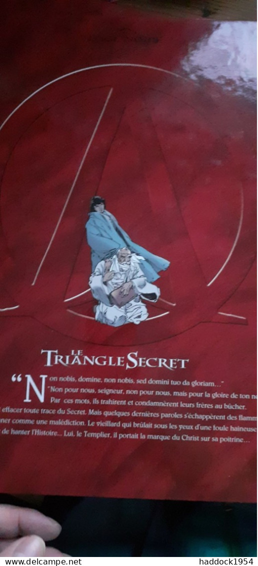 Le Triangle Secret Tome 3 De Cendre Et D'or DIDIER CONVARD Glénat 2001 - Triangle Secret, Le