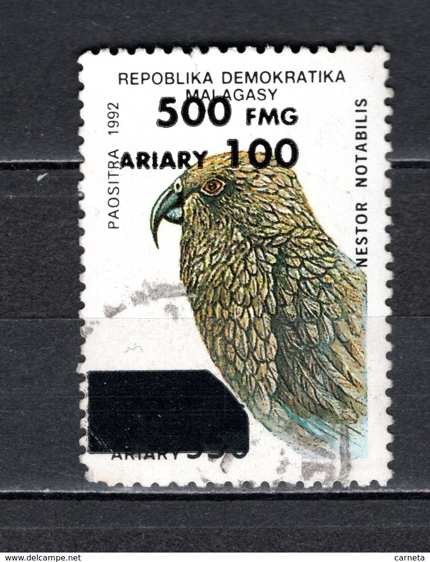 MADAGASCAR N° 1681AT   SURCHARGE LOCALE OBLITERE   COTE  ? €   OISEAUX ANIMAUX  VOIR DESCRIPTION - Madagascar (1960-...)