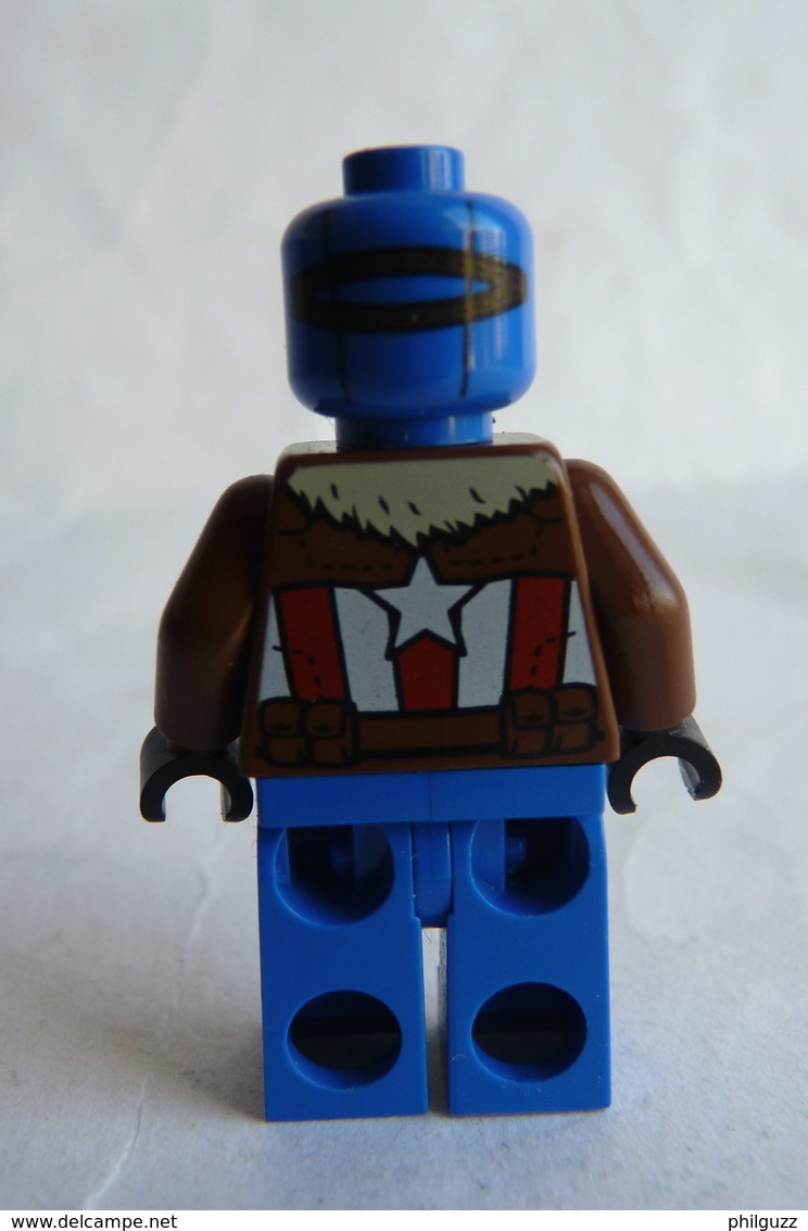 FIGURINE LEGO SUPER HEROS MARVEL - PILOT CAPTAIN AMERICA  - MINI FIGURE 2017 Légo - Figurines