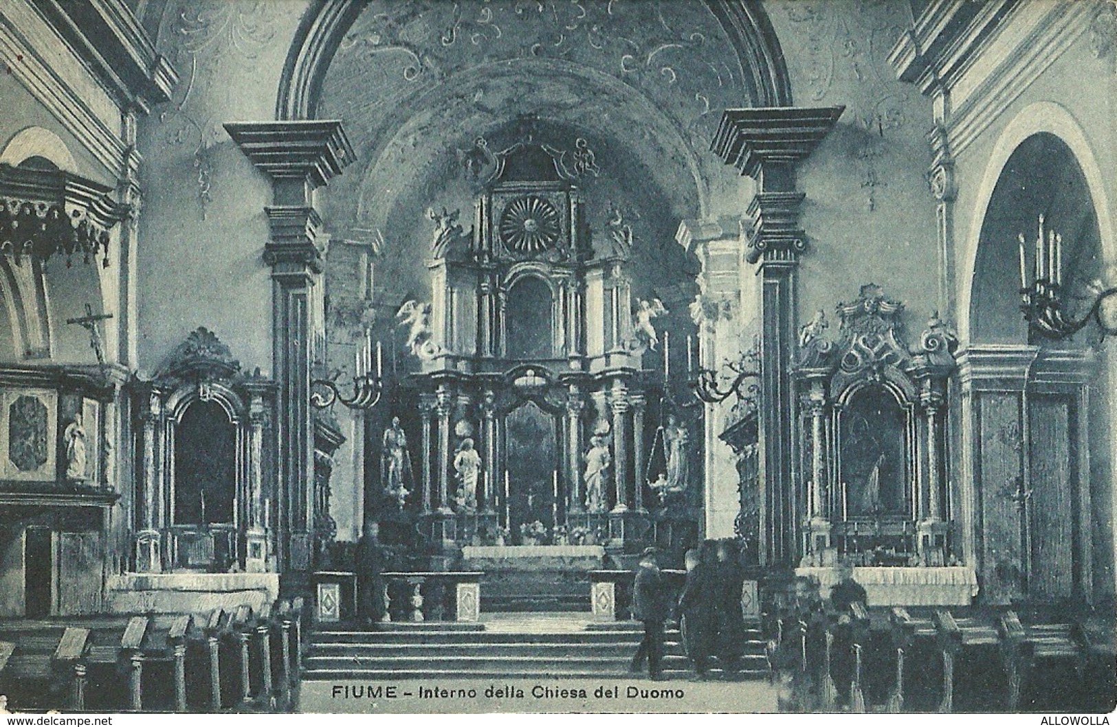 6035 " FIUME-INTERNO DELLA CHIESA DEL DUOMO "-CART. POST. ORIG. NON SPEDITA - Croazia