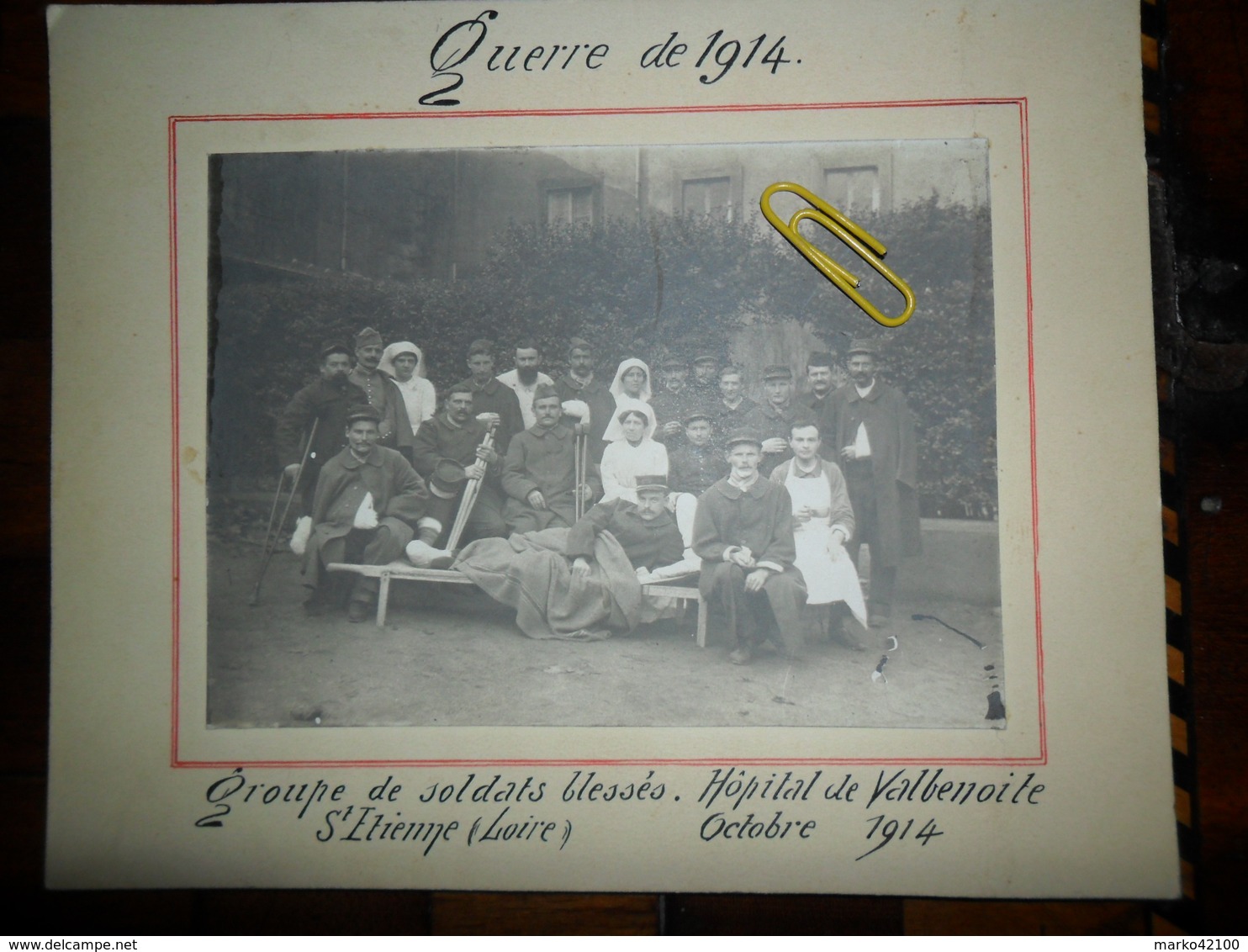 Guerre De 1914,bléssés Hopital De Valbenoite,St Etienne (Loire),octobre 1914 - Saint Etienne