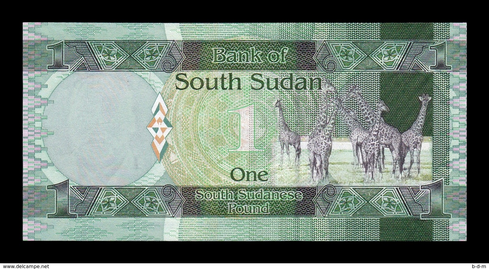 South Sudan Del Sur 1 Pound 2011 Pick 5 SC UNC - Sudán Del Sur