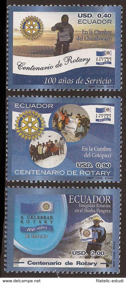 Ecuador 1831/33 2005 Centenario Rotary Chimborazo Cotopaxi Shisha Pangma MNH - Altri & Non Classificati