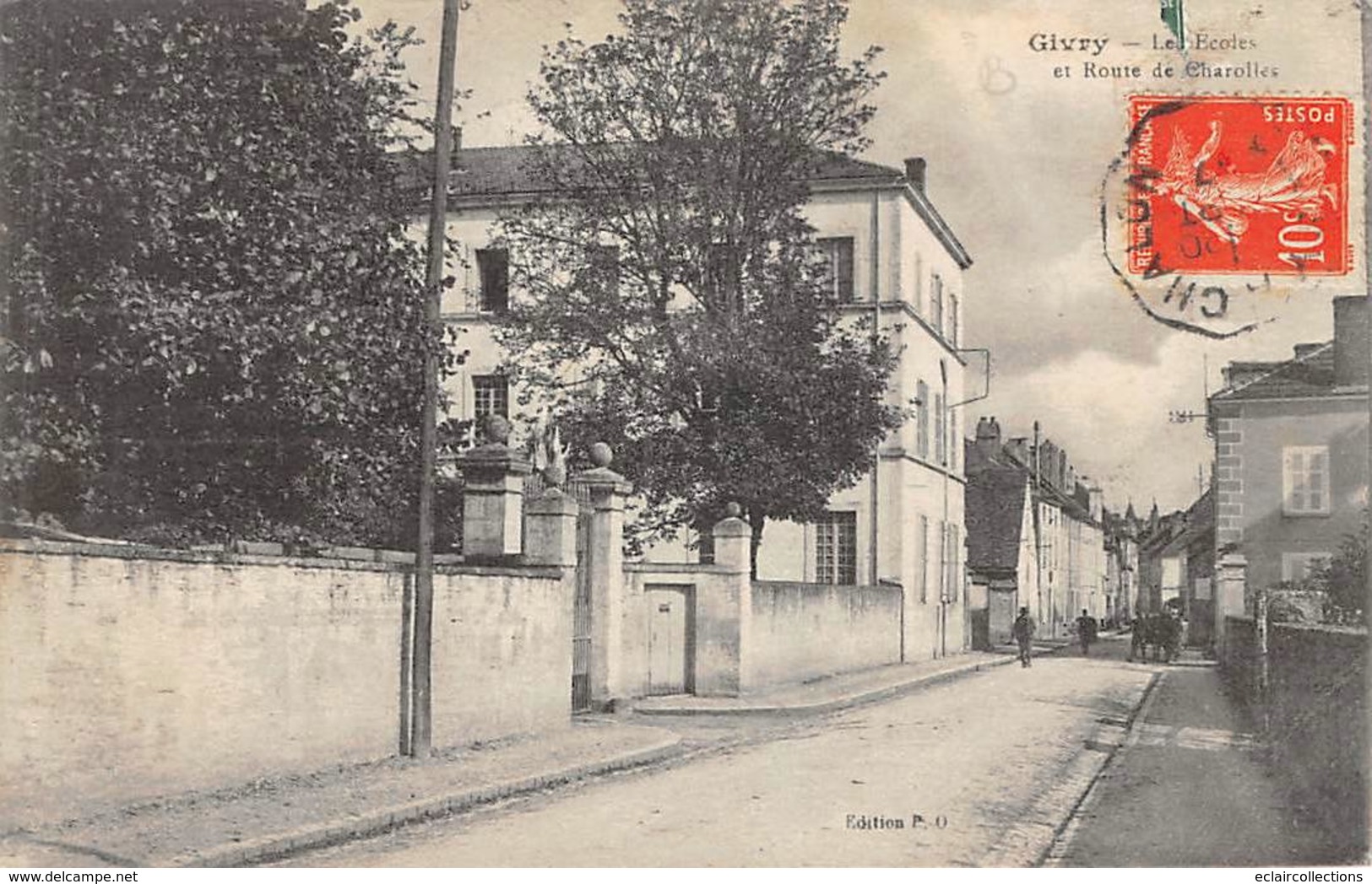 Givry          71        Les écoles, Route De Charolles      (voir Scan) - Otros & Sin Clasificación