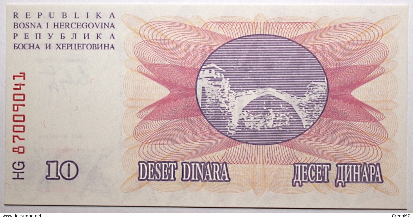 Bosnie-Herzégovine - 10 Dinara - 1992 - PICK 10a - NEUF - Bosnia Erzegovina