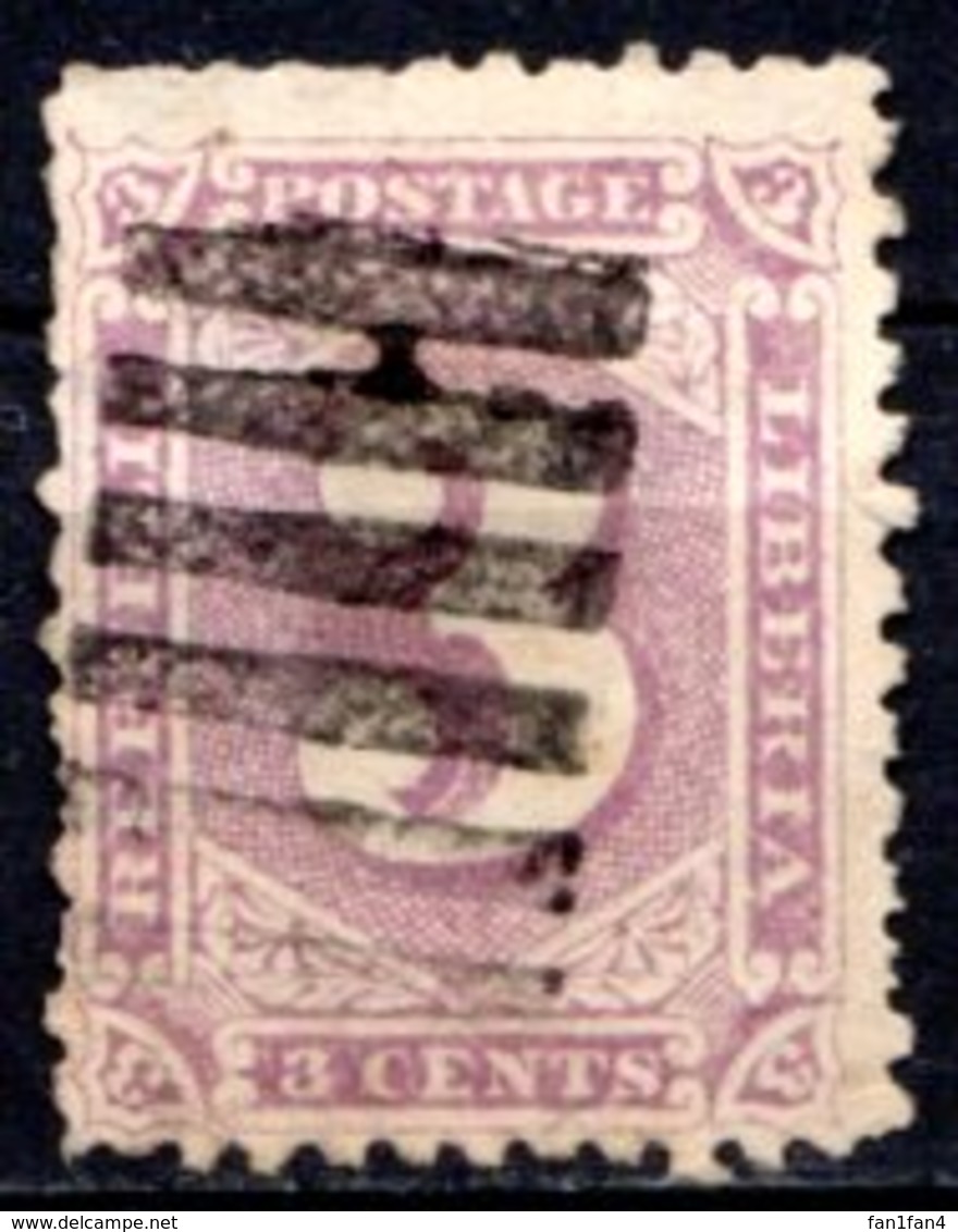 LIBERIA (République) - 1886-92 - N° 20 - 3 C. Violet - (Chiffre) - Liberia