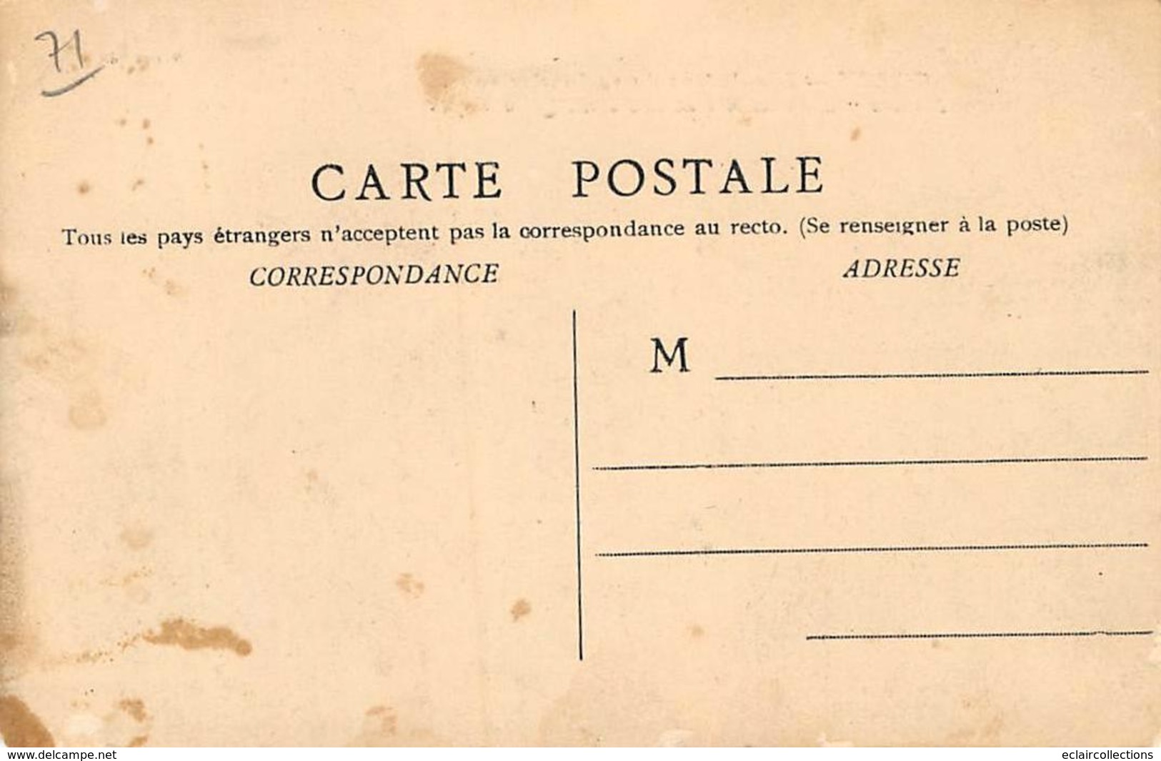 Gergy        71         Inondations 1910. Maisons Bonardin Et Mugnier A Verjux  (Pour état Voir Scan) - Autres & Non Classés