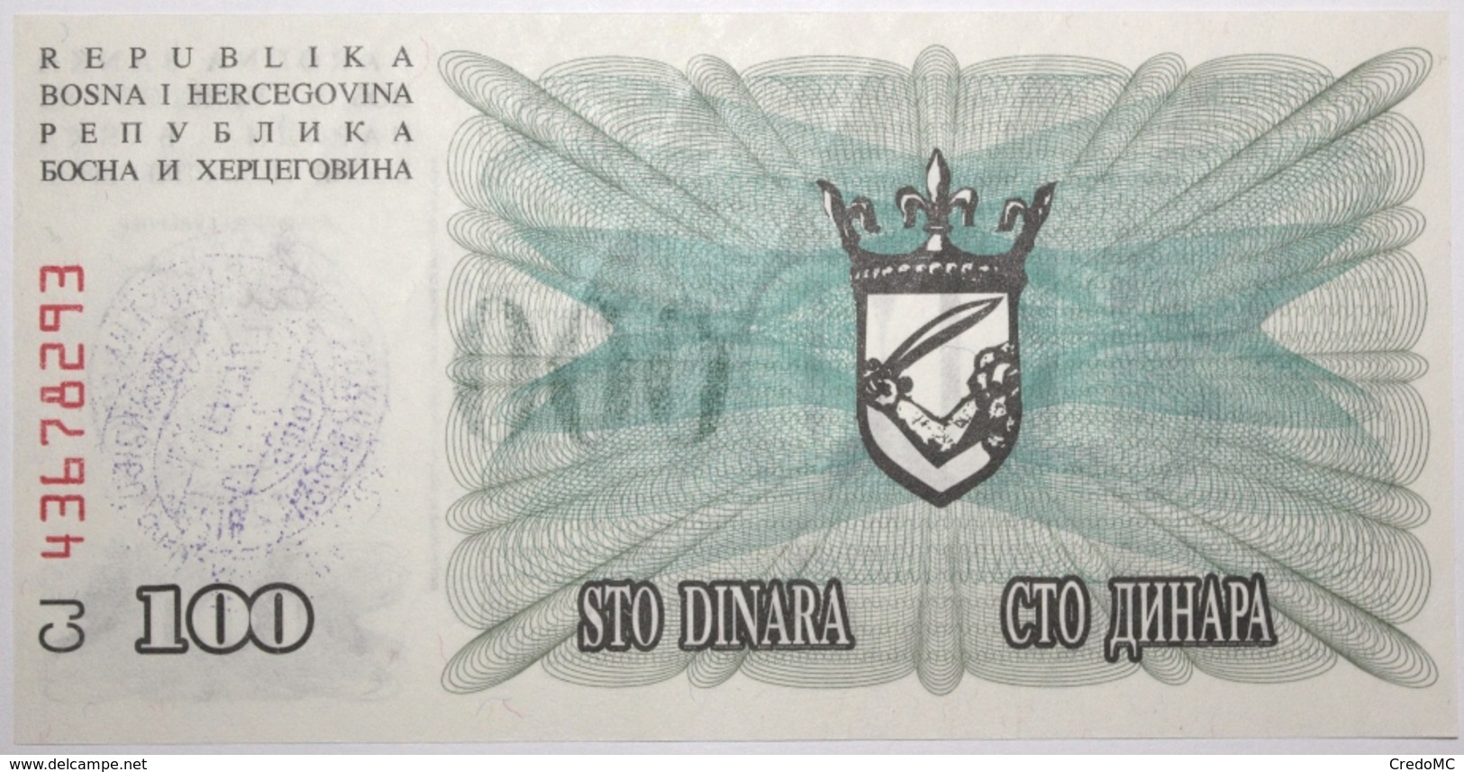 Bosnie-Herzégovine - 100000 Dinara - 1993 - PICK 56i - NEUF - Bosnia Erzegovina