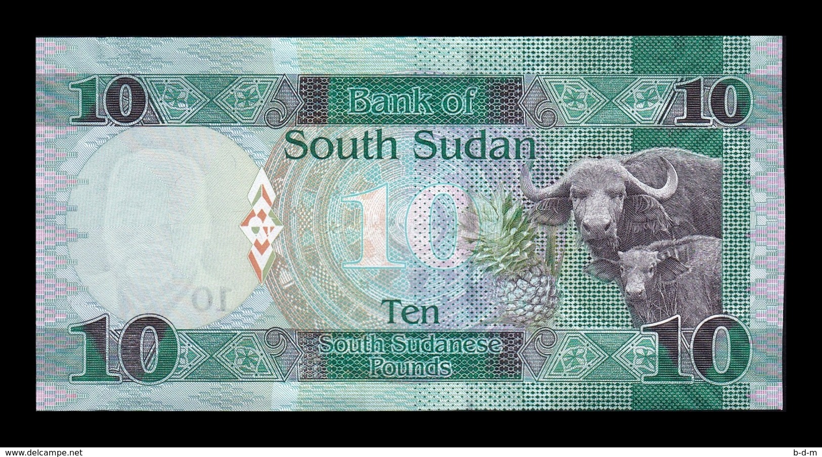 South Sudan Del Sur 10 Pounds 2016 Pick 12b SC UNC - Sudán Del Sur