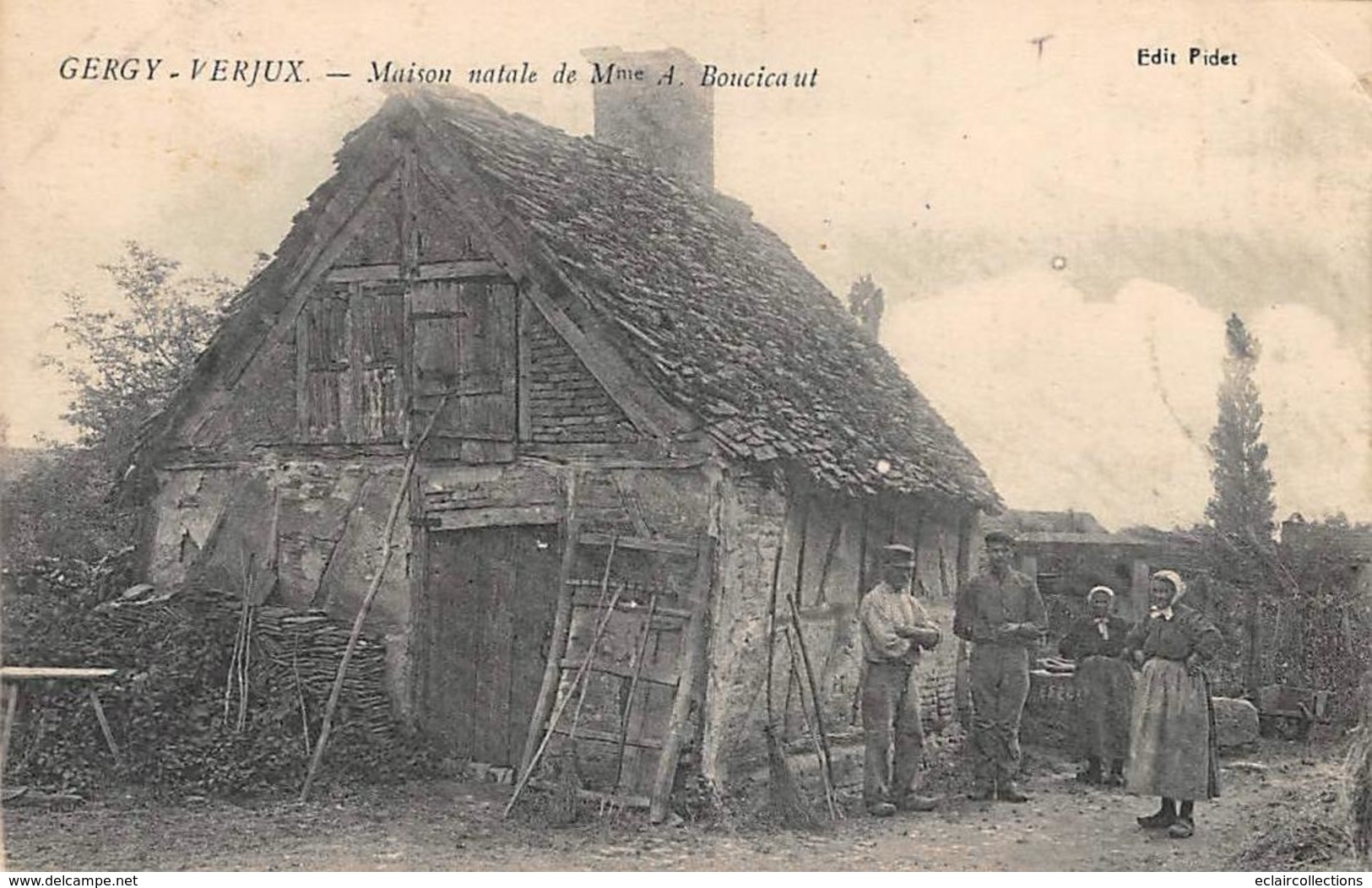 Gergy-Verjux           71         Maison Natale De Mme Boucicault       (voir Scan) - Autres & Non Classés