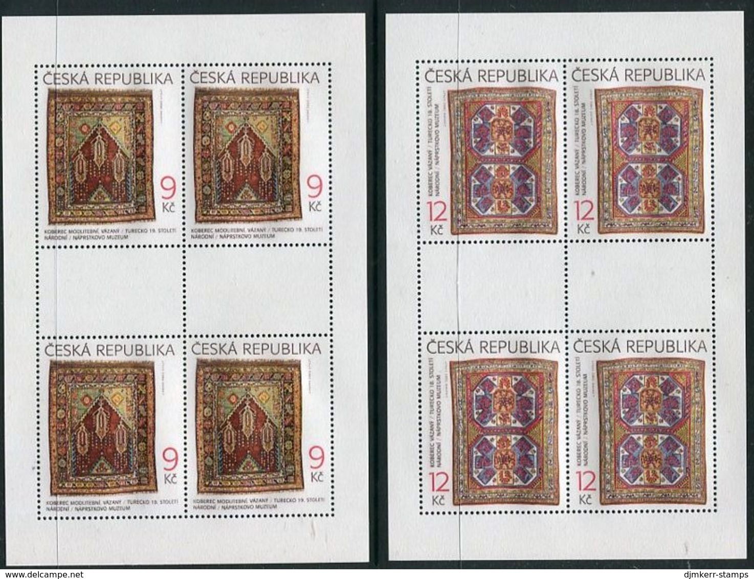 CZECH REPUBLIC 2003 Oriental Carpets Sheetlets MNH / **.  Michel 368-69 Kb - Blocks & Kleinbögen