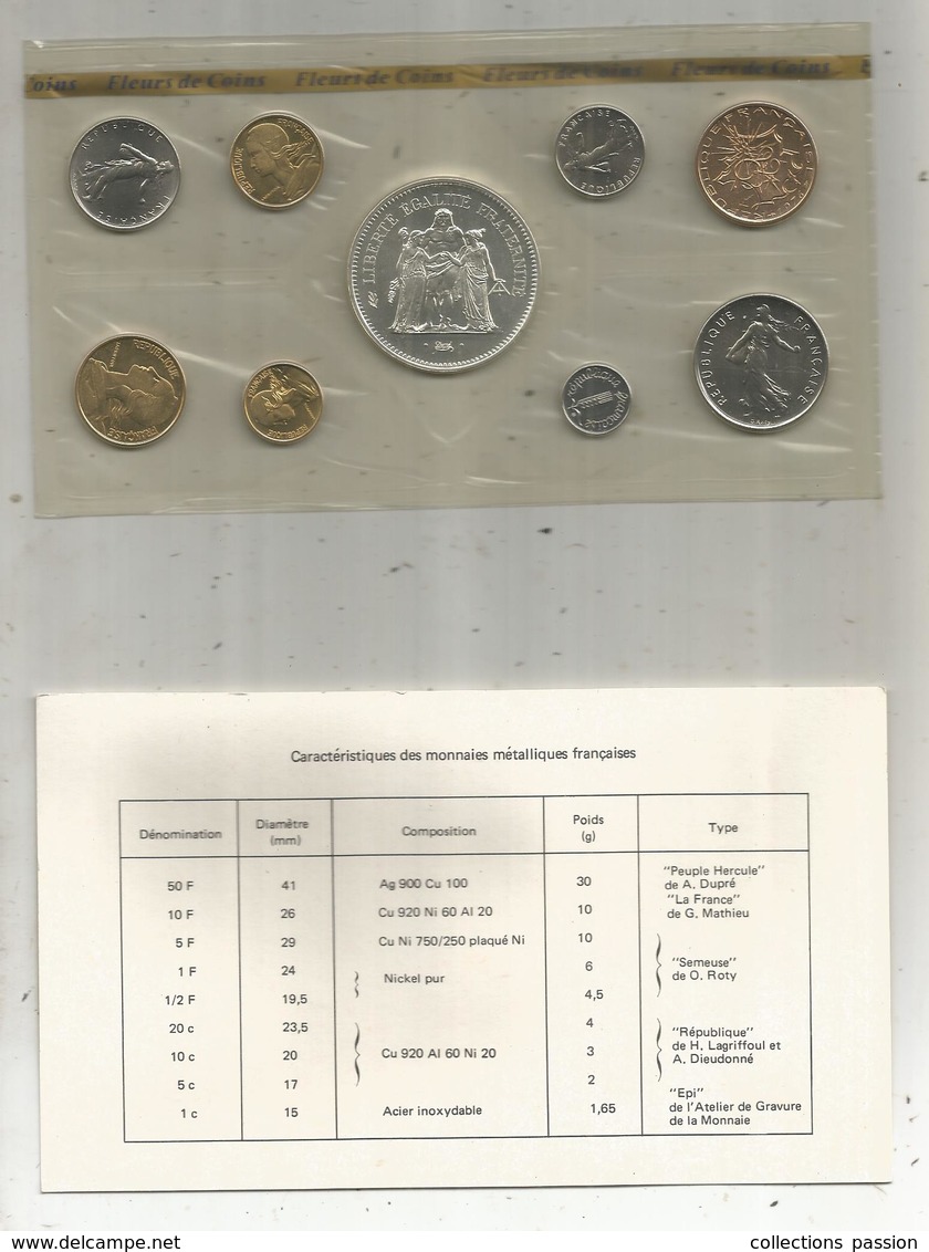 Monnaie, France ,Monnaie De Paris ,fleurs De Coins , 1976 , Frais Fr En Suivi 5.95 E - Autres & Non Classés