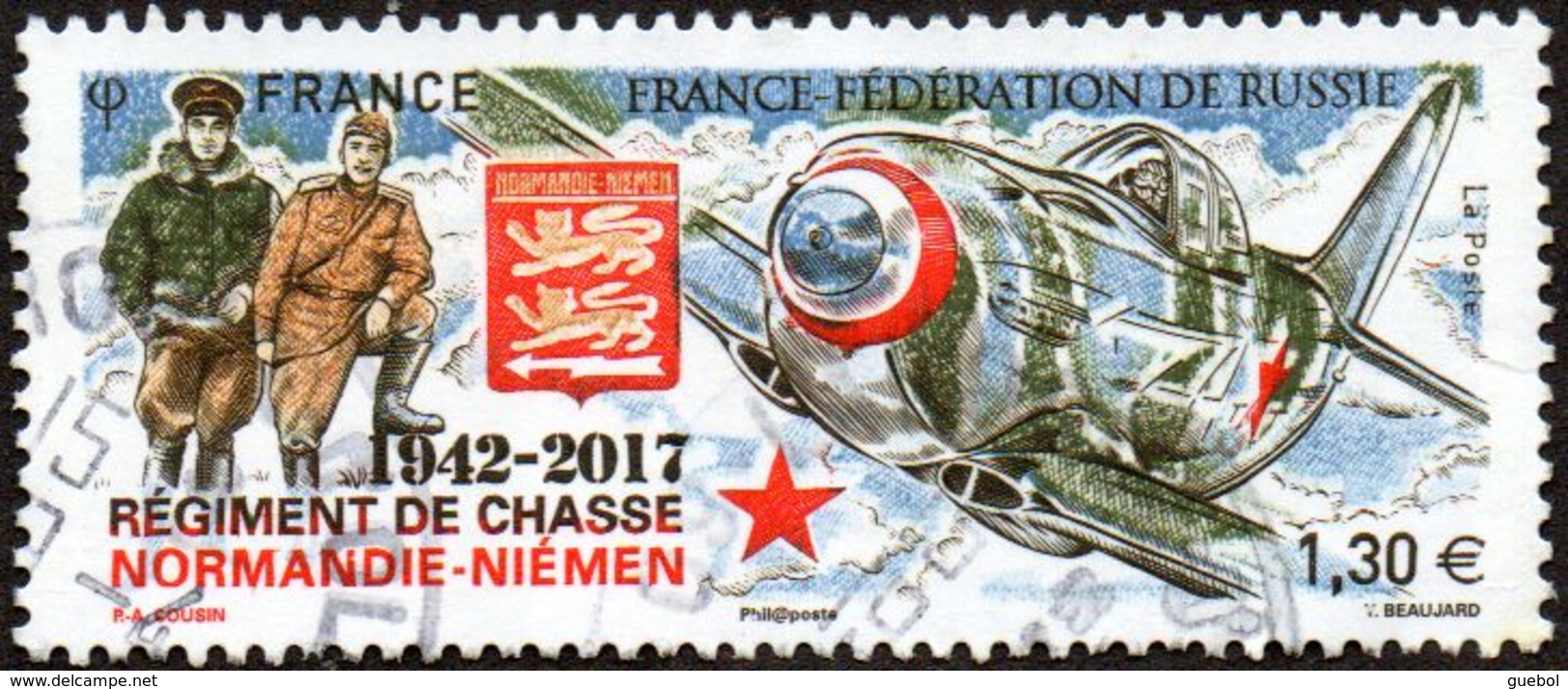 Oblitération Cachet à Date Sur Timbre De France N° 5167 - Régiment De Chasse Normandie-Niemen - Oblitérés