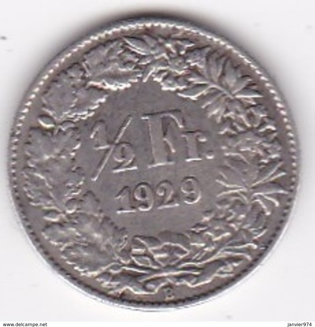 Suisse. 1/2  Franc 1929. En Argent - Altri & Non Classificati