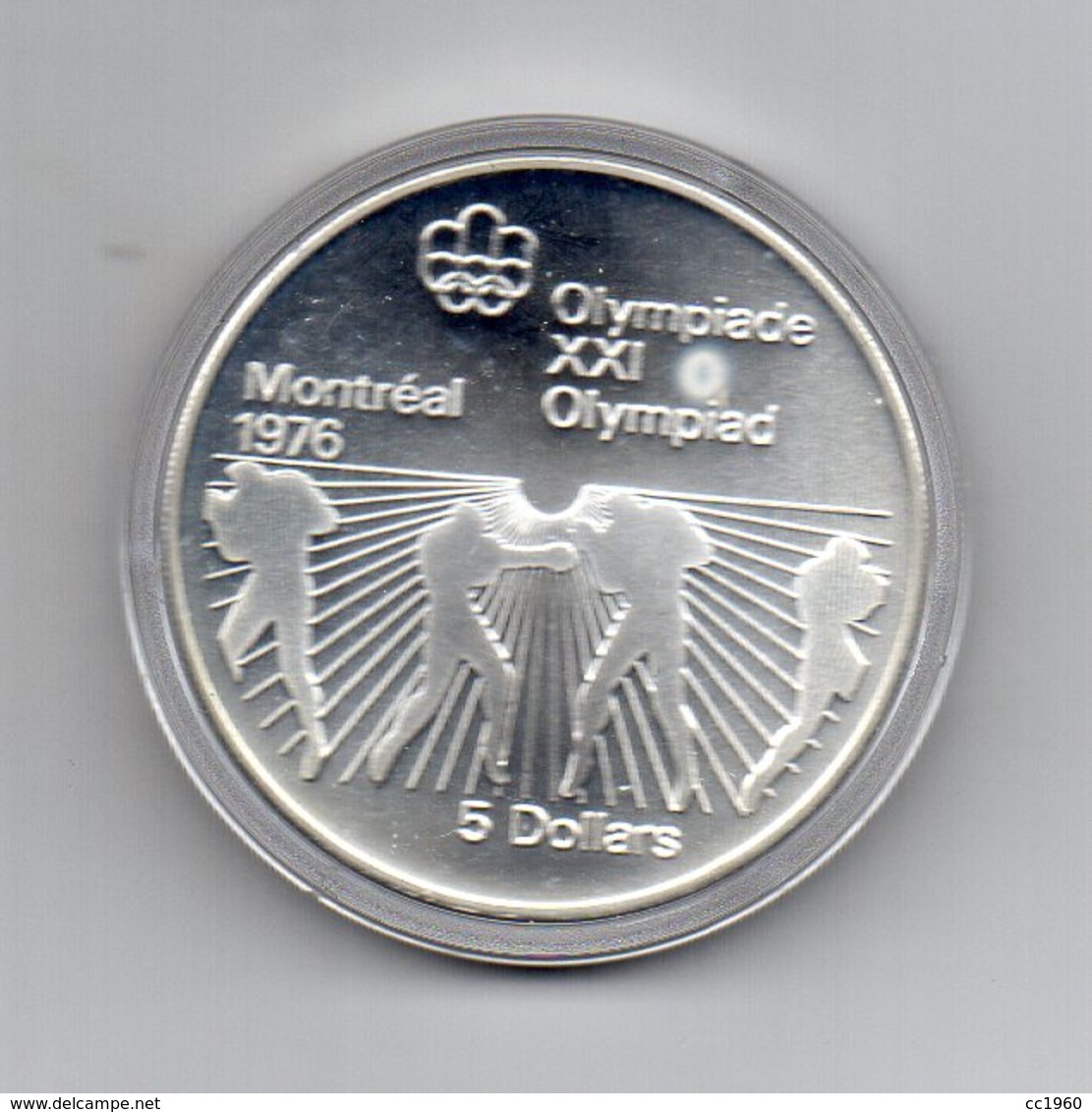 Canada - 1976 - 5 Dollari - XXI^ Olimpiadi Di Montreal Del 1976- Argento 925 - Peso 24,3 Grammi - In Capsula - (MW2685) - Canada