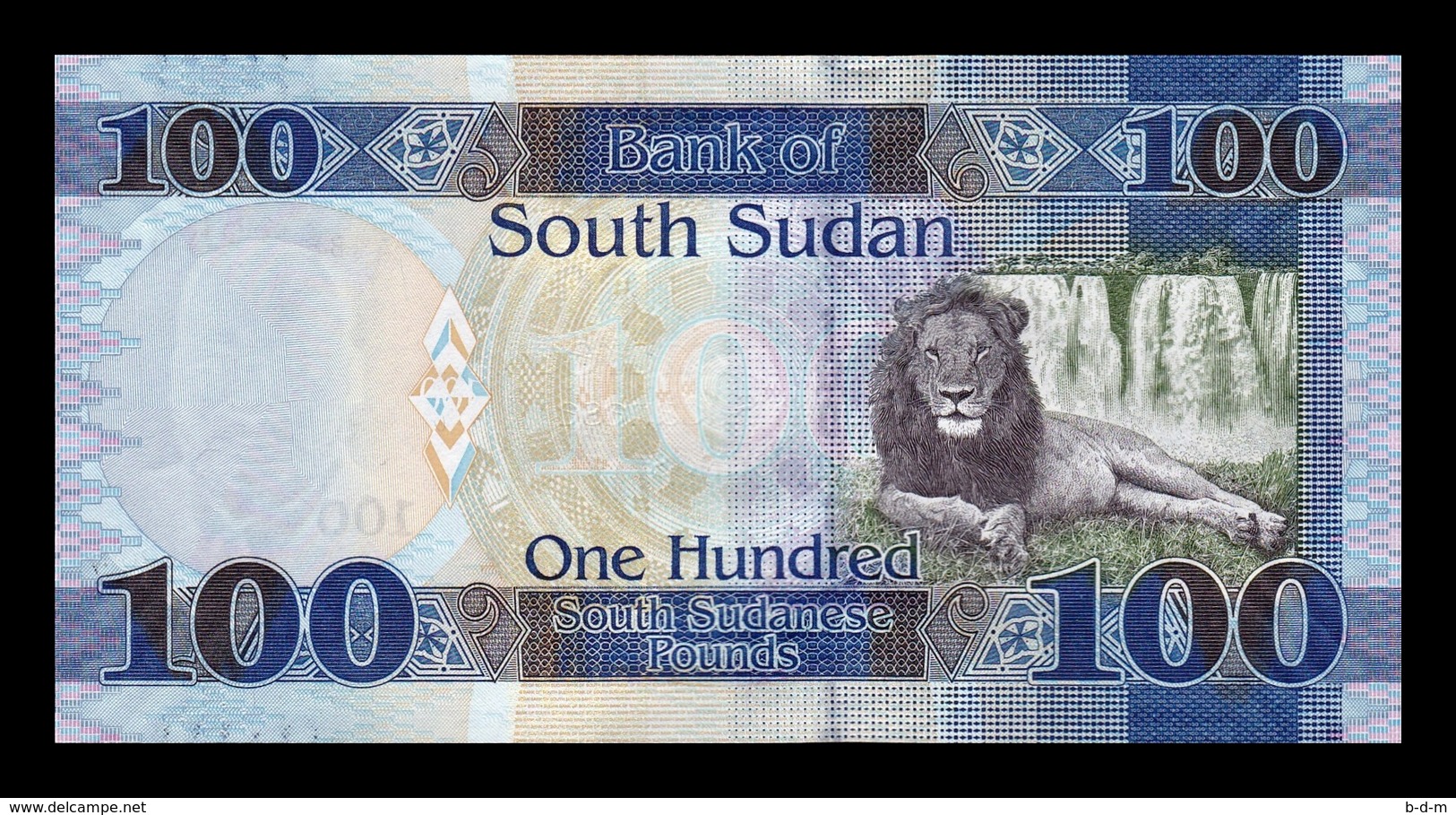 South Sudan Del Sur 100 Pounds 2015 Pick 15a SC UNC - Sudán Del Sur
