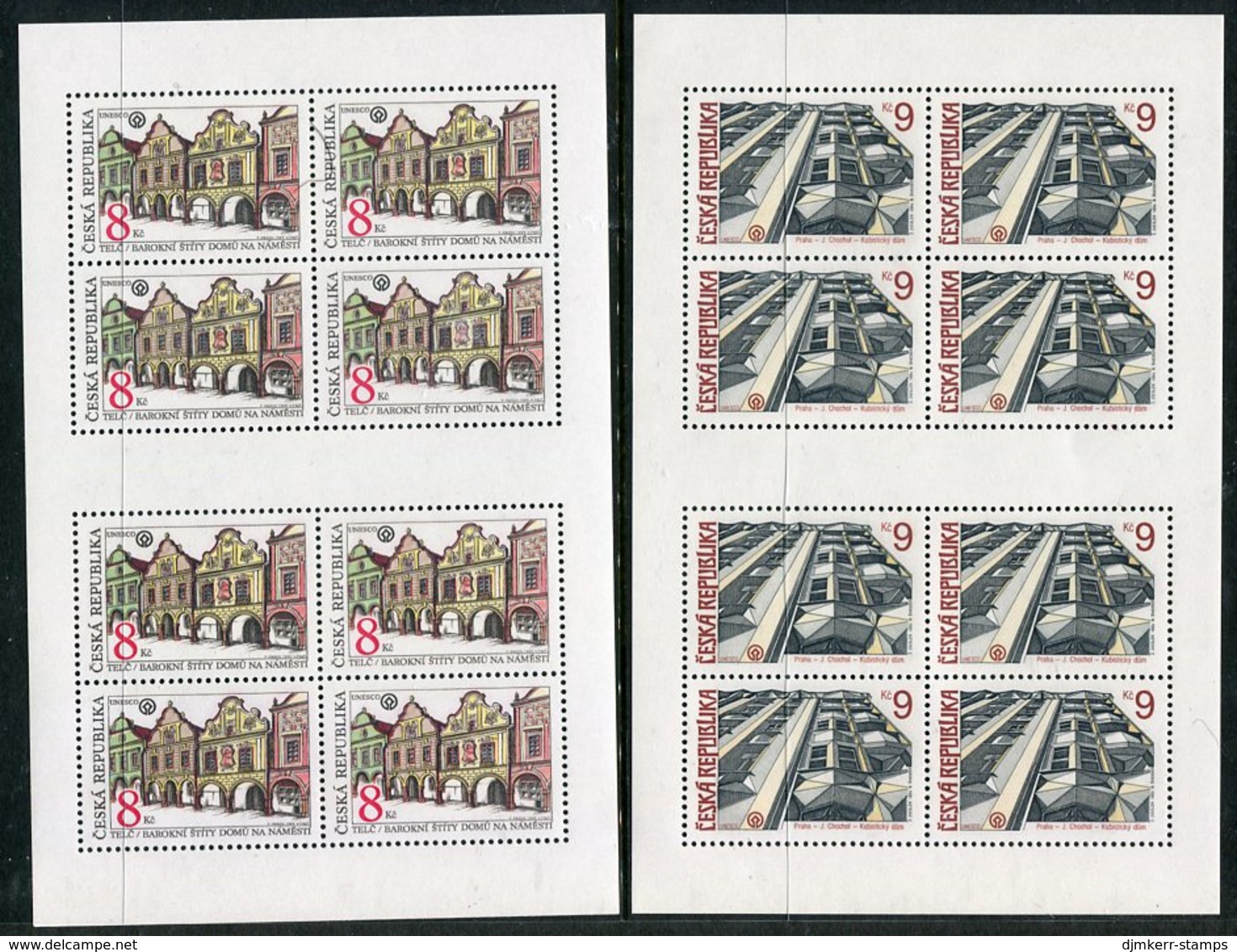 CZECH REPUBLIC 1994 Architecture Sheetlets MNH / ** .  Michel 39-40 Kb - Blokken & Velletjes