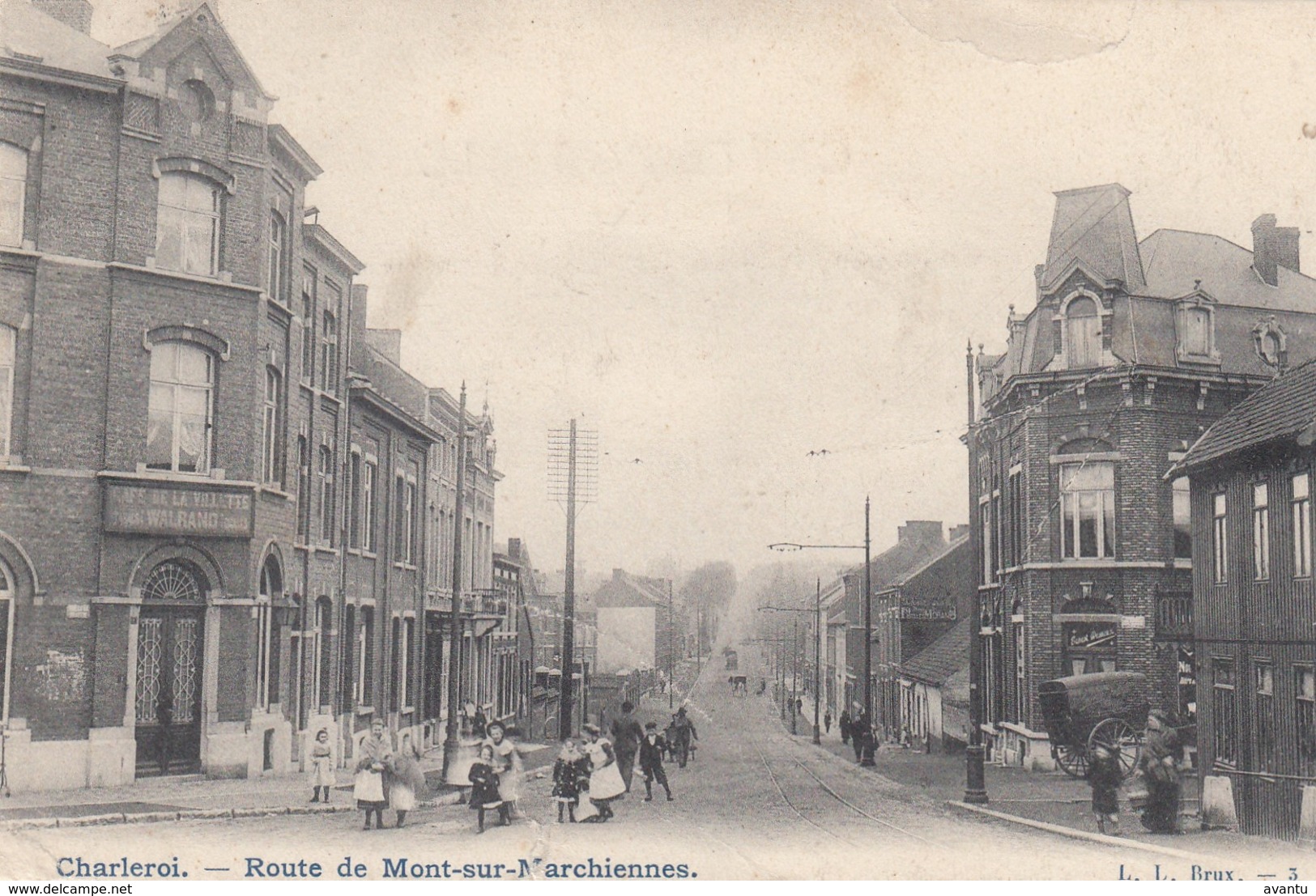 CHARLEROI / ROUTE DE MONT SUR MARCHIENNES  1904 - Charleroi