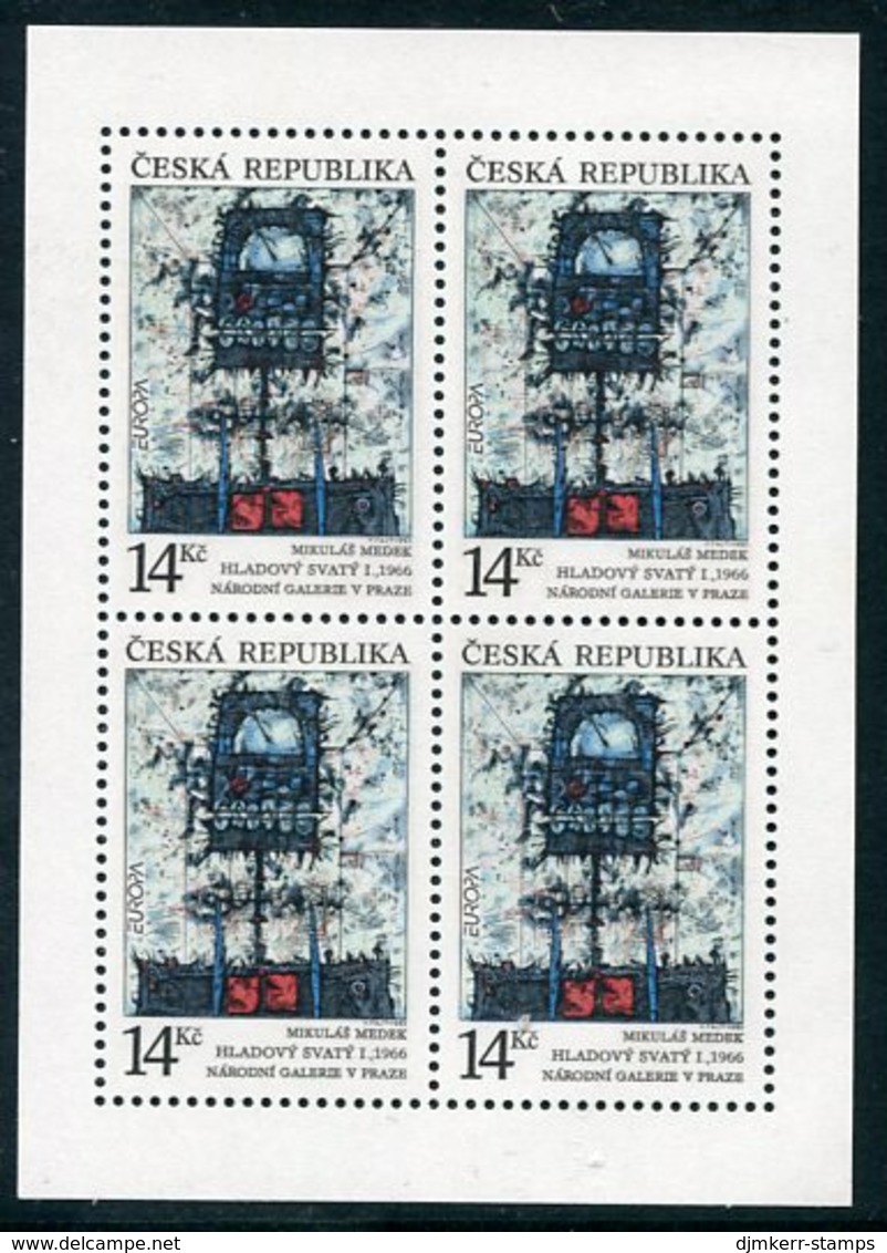 CZECH REPUBLIC 1993 Europa: Contemporary Art Sheetlet MNH / ** .  Michel 5 Kb - Blocks & Sheetlets
