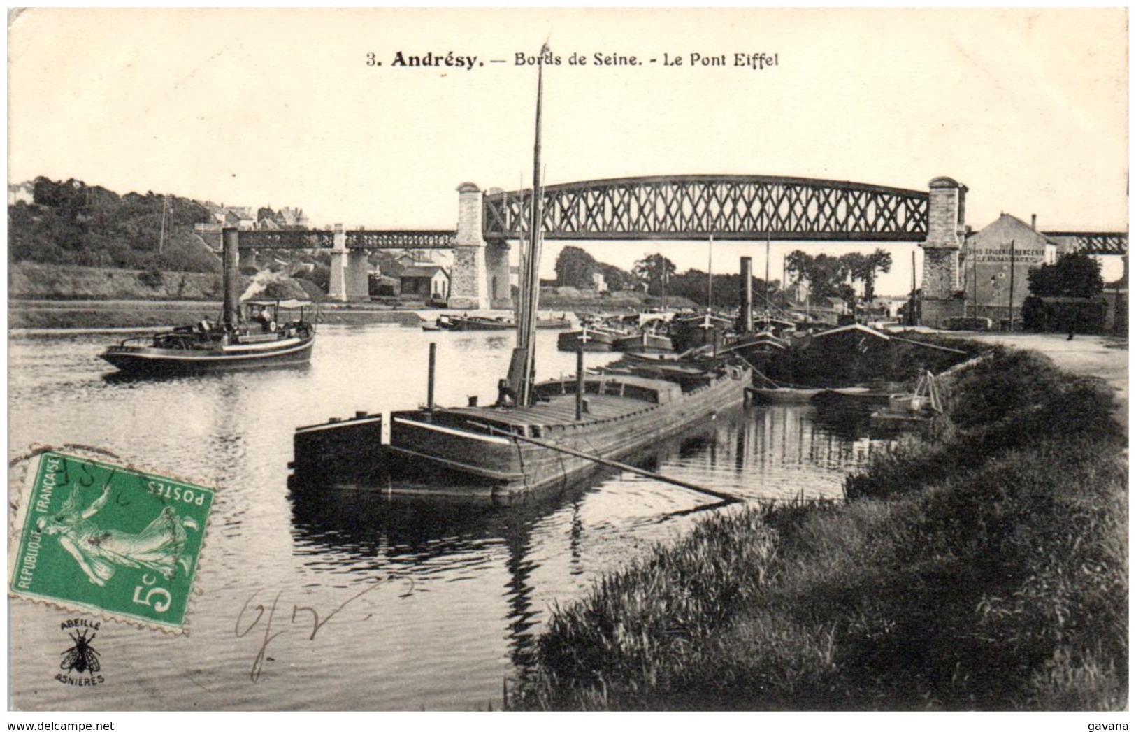 78 ANDRESY - Bords De Seine - Le Pont Eiffel - Andresy