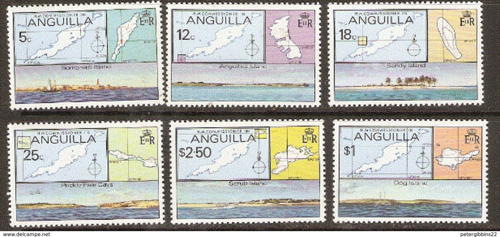 Aguilla  1979  372-7  Outer Islnds  Unmounted Mint - Anguilla (1968-...)