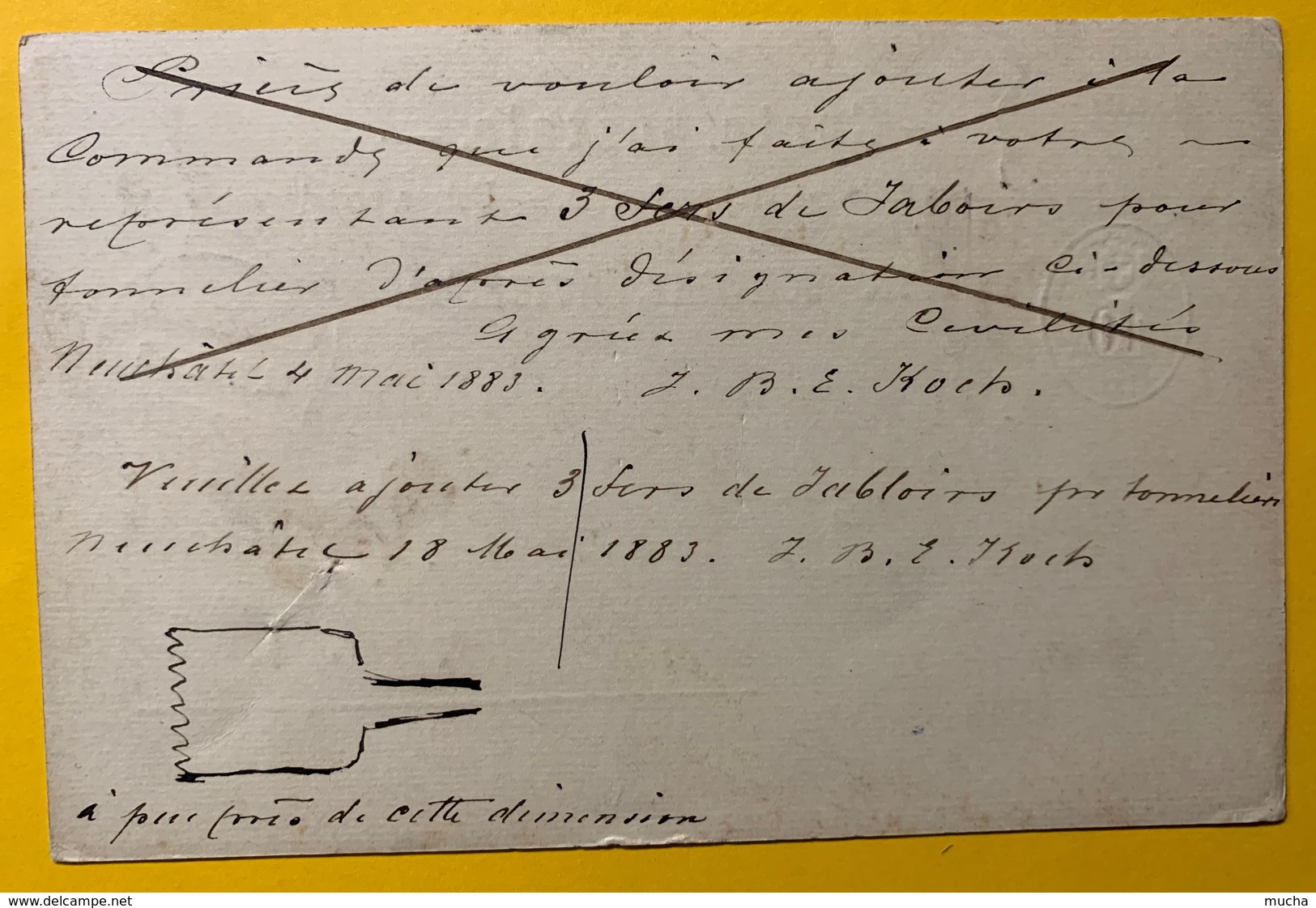 9291 - Neuchâtel 18.05.1883 Ambulant Pontalier à Dôle Et Montbéliard - Entiers Postaux