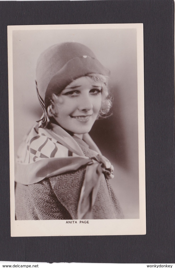 Anita Page.    Actress.   Picturegoer Series. (Card Number 393b).     RPPC. - Schauspieler