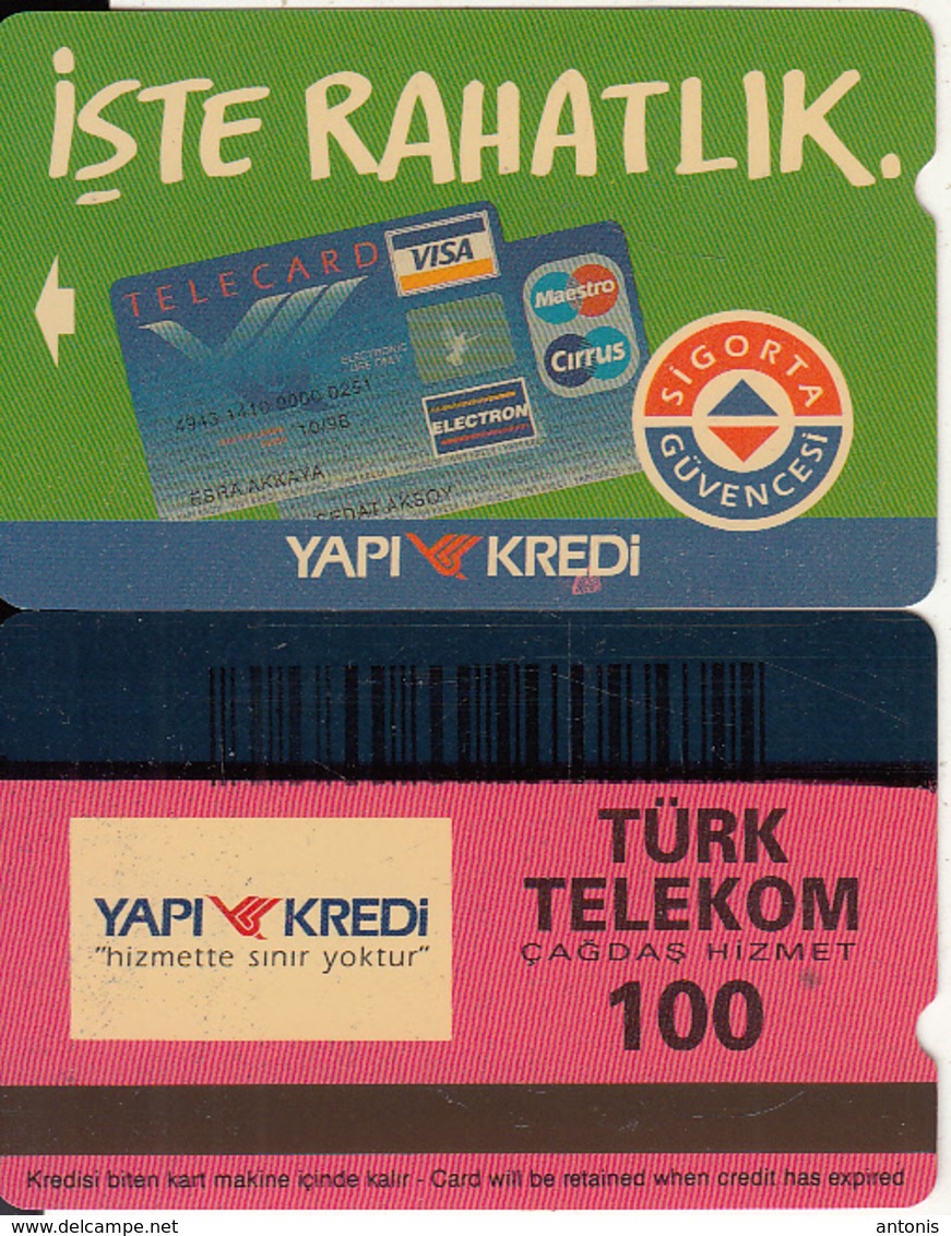 TURKEY - Yapi Kredi Bank(100 Units), 07/95, Used - Turquie