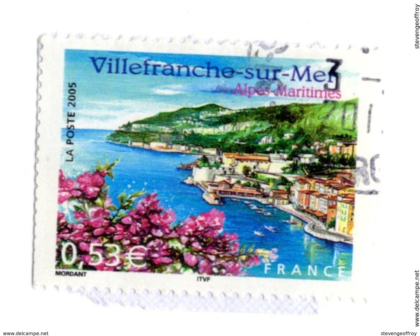 3802 Villefranche-sur-Mer (Alpes-Maritimes). Illustration De La Baie Et Des Monts Alban Et Boron Patrimoine - Paysage - - Gebraucht