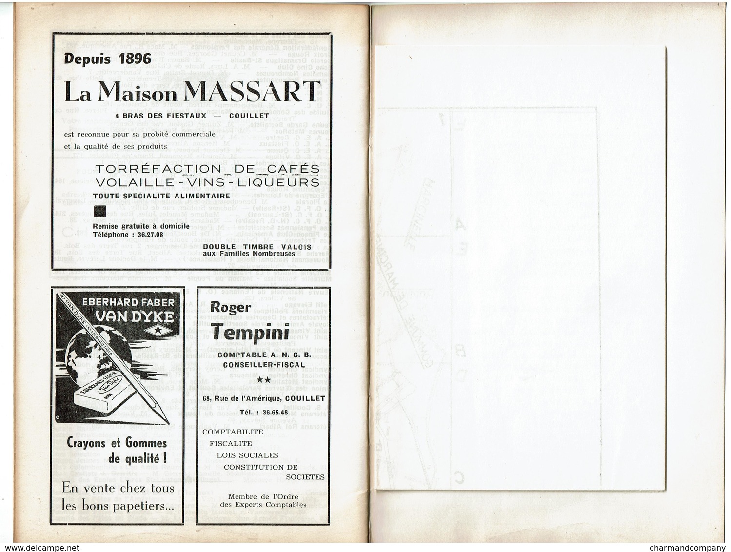 1962 - Connaissons Notre Couillet - Publicités, ... Horaires Des Tramways STIC 24 Pages + Plan - 4 Scans - Dépliants Touristiques