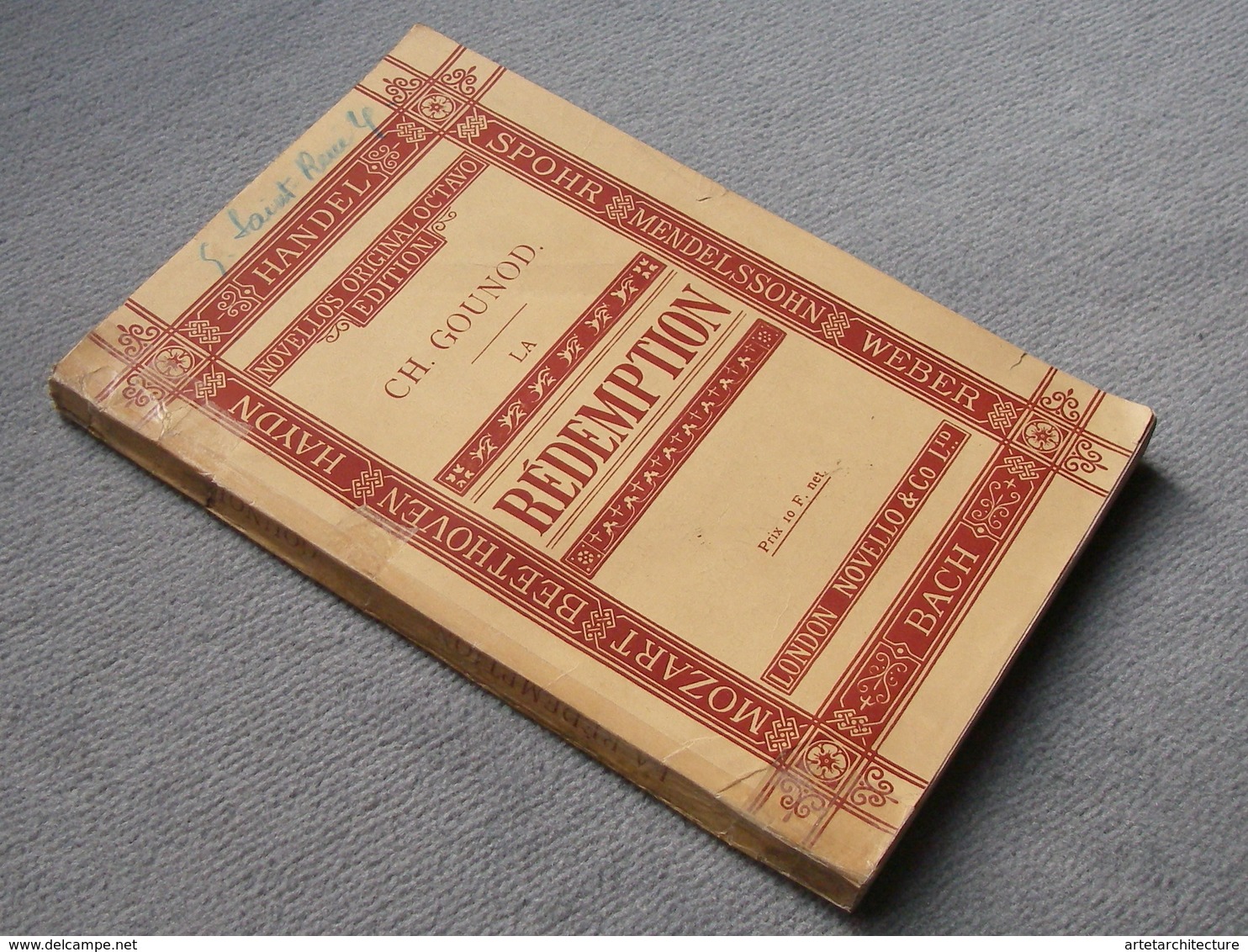 Charles Gounod. La Rédemption. Trilogie Sacrée. Éditeur: Novello Londres. - Noten & Partituren