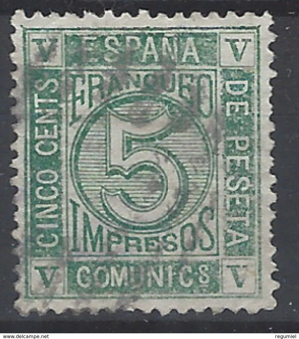 España U 0117 (o) Cifra. 1872. Foto Exacta - Usados