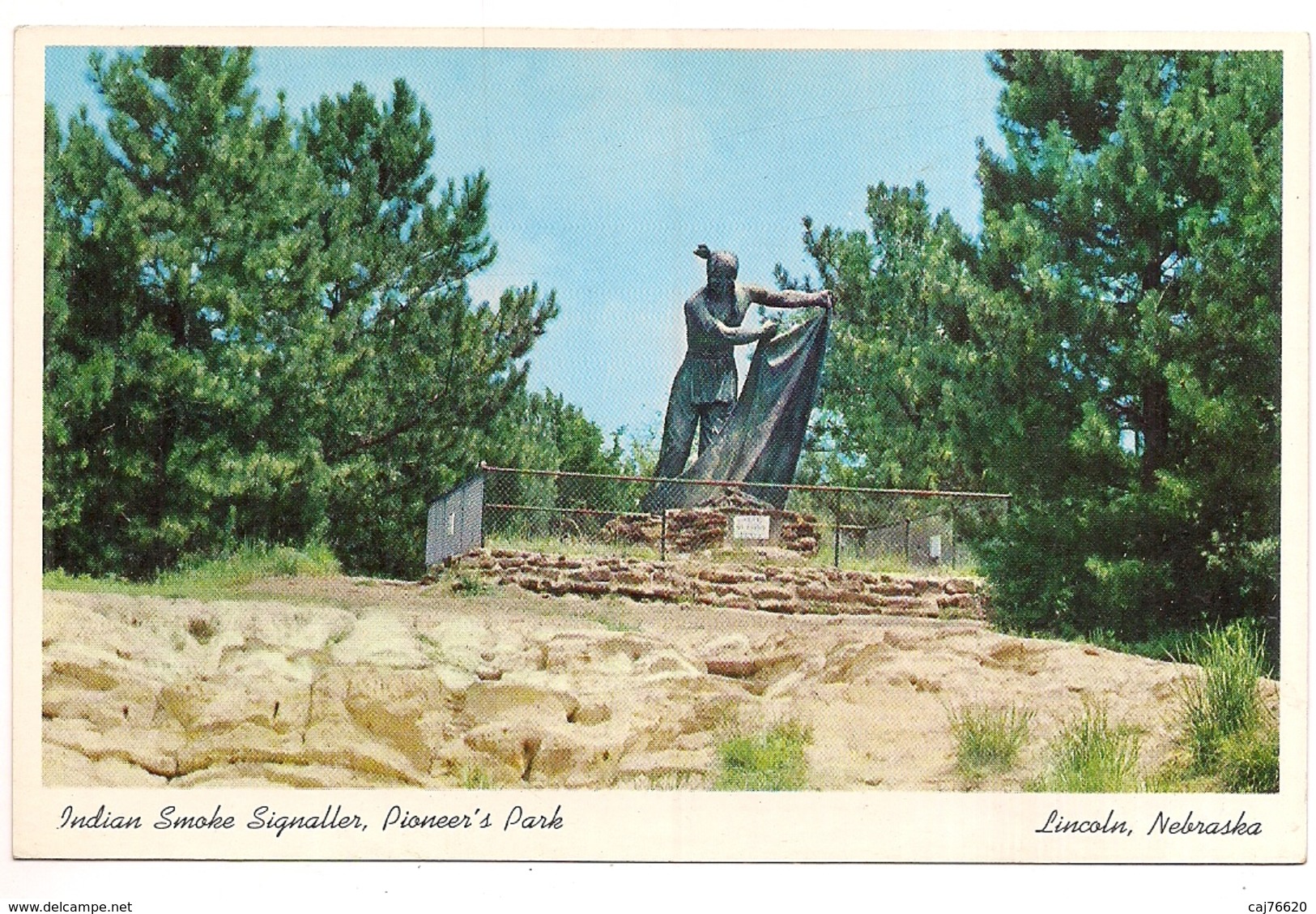 Indian Smoke Signaller , Pioneer's Park , Lincoln , Nebraska - Lincoln