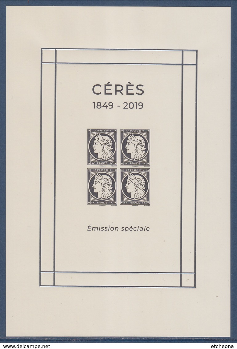 = Bloc Cérès 2019 Salon Paris 4 Timbres à 5.00€ Neuf - Neufs