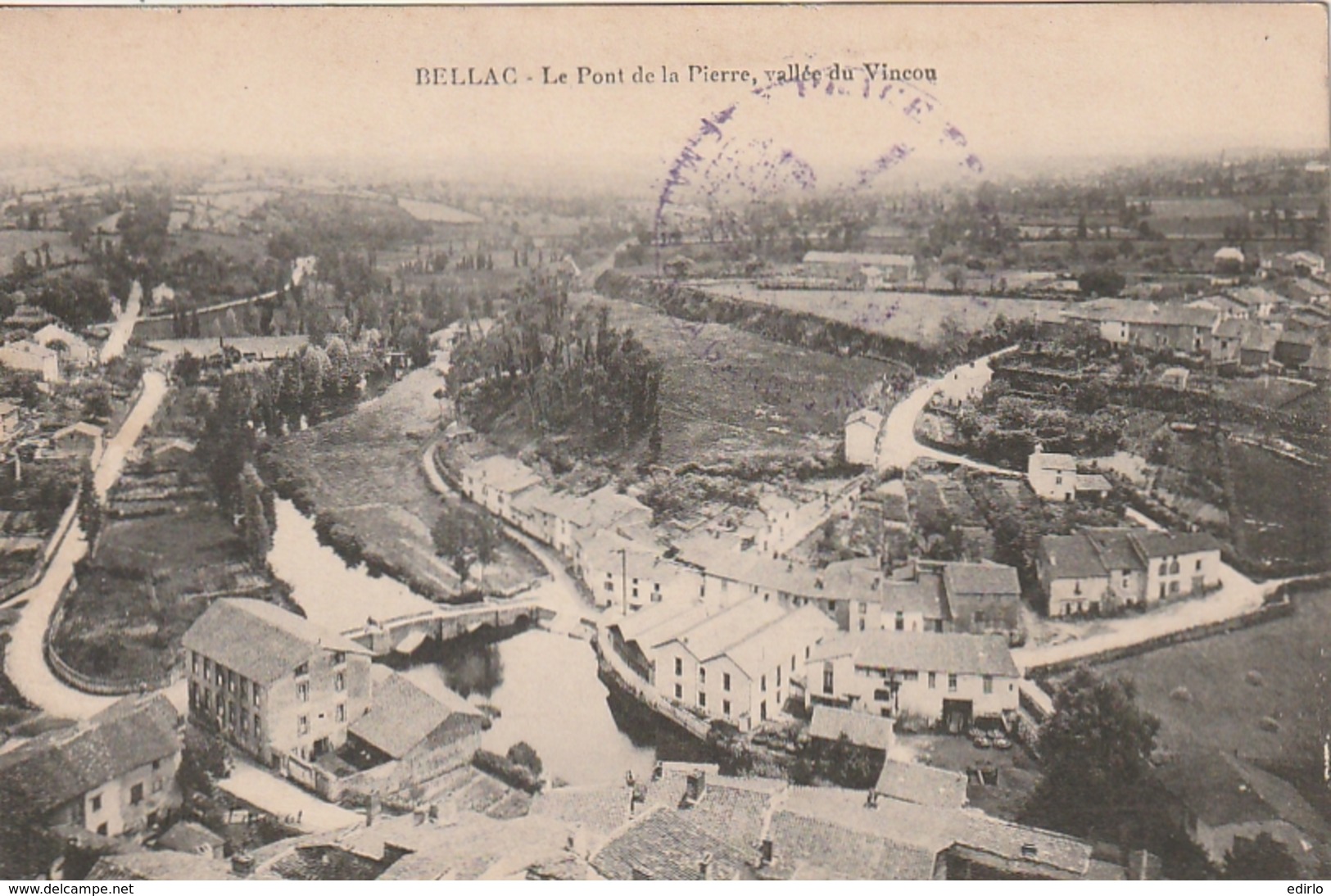 *** 87  ***  BELLAC  Le Pont De La Pierre - TTB - Bellac