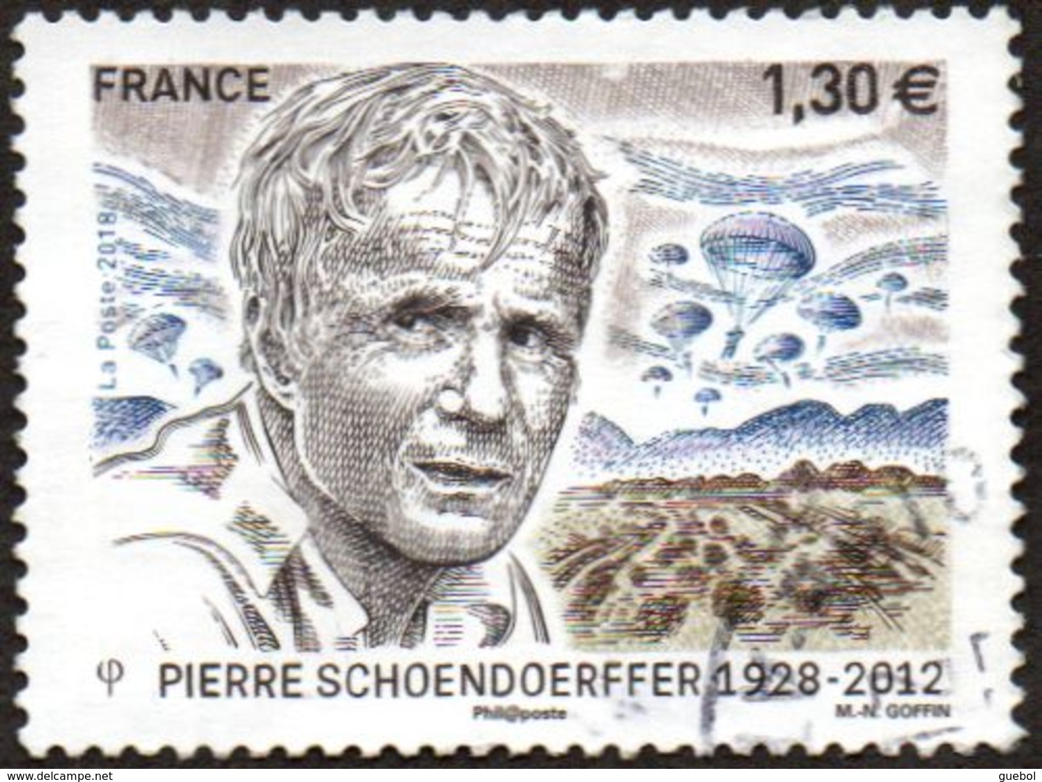 Oblitération Cachet à Date Sur Timbre De France N° 5265 - Cinéaste De Guerre, Pierre Schoendoerffer. (parachutistes) - Used Stamps